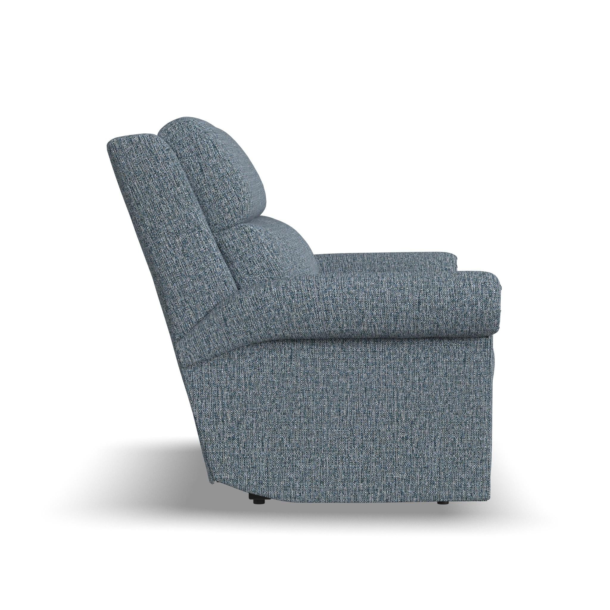 Bernard Fabric Power Reclining Loveseat with Power Headrest & Lumbar