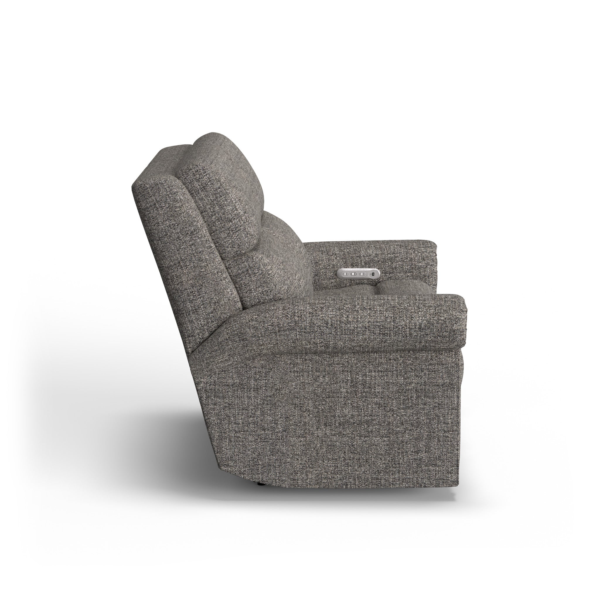 Bernard Fabric Power Reclining Loveseat with Power Headrest & Lumbar