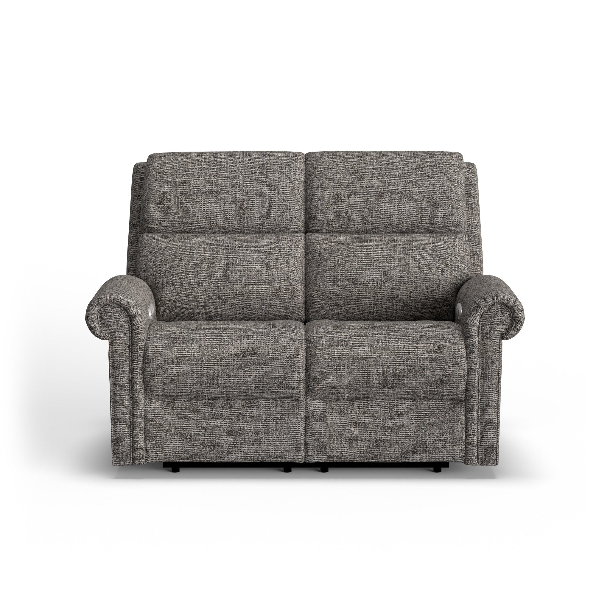 Bernard Fabric Power Reclining Loveseat with Power Headrest & Lumbar