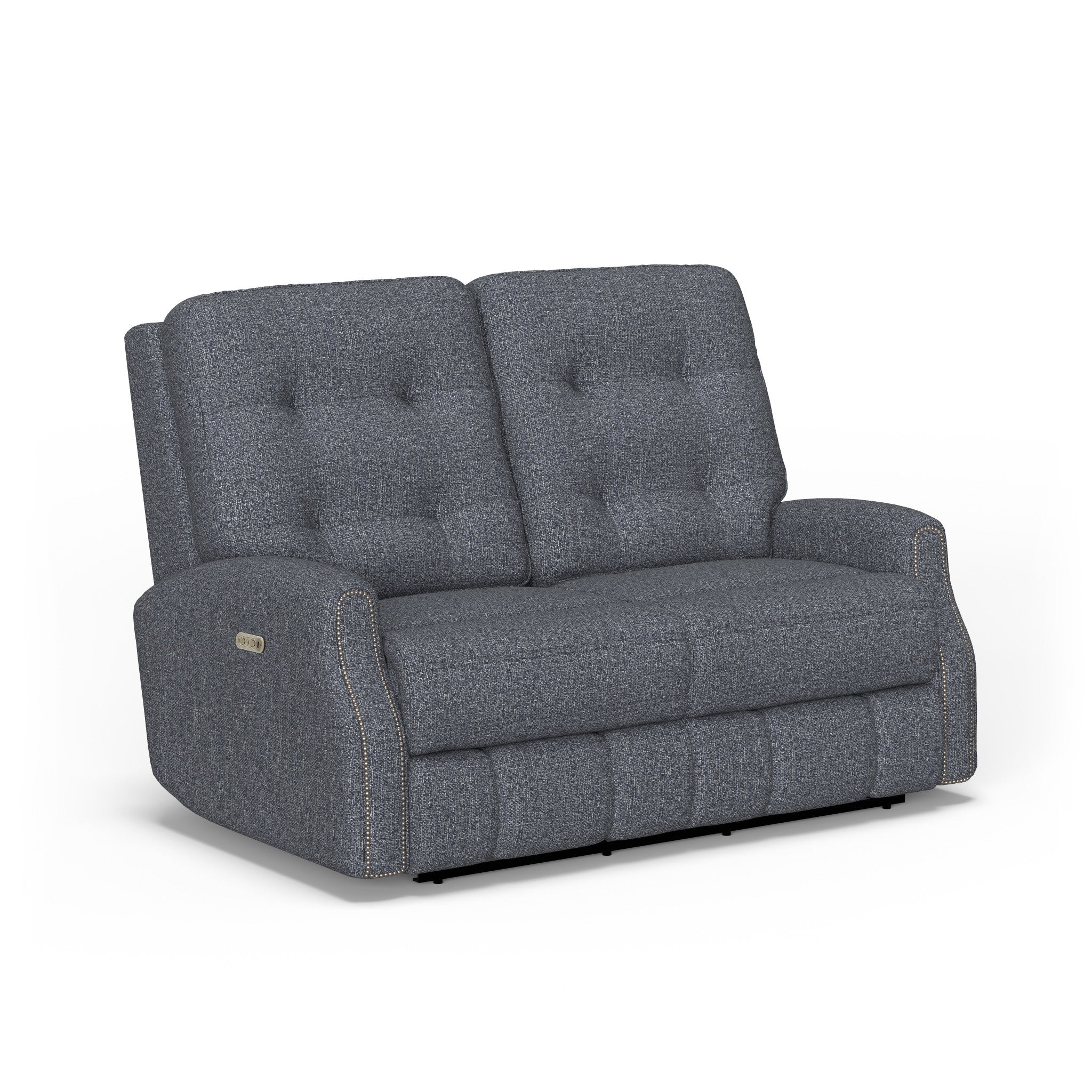 Devon Fabric Power Reclining Loveseat with Power Headrests