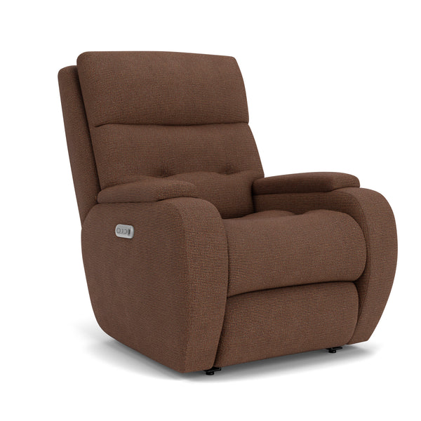 Strait Fabric Power Recliner with Power Headrest