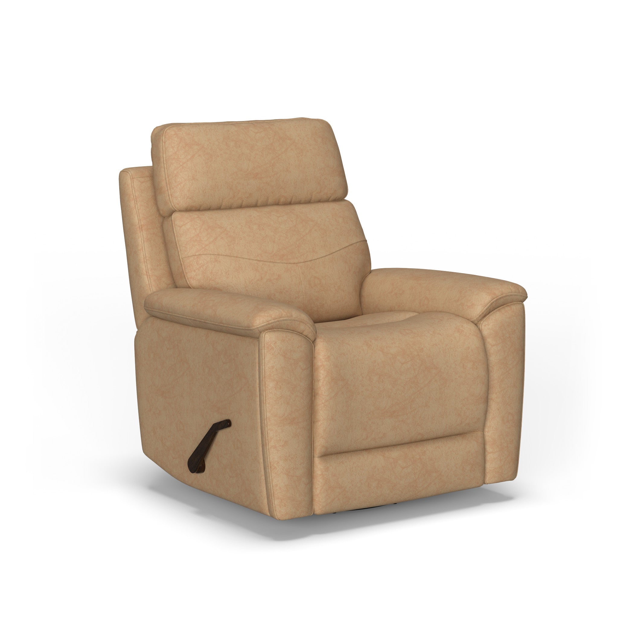 Refined Leather Swivel Gliding Recliner