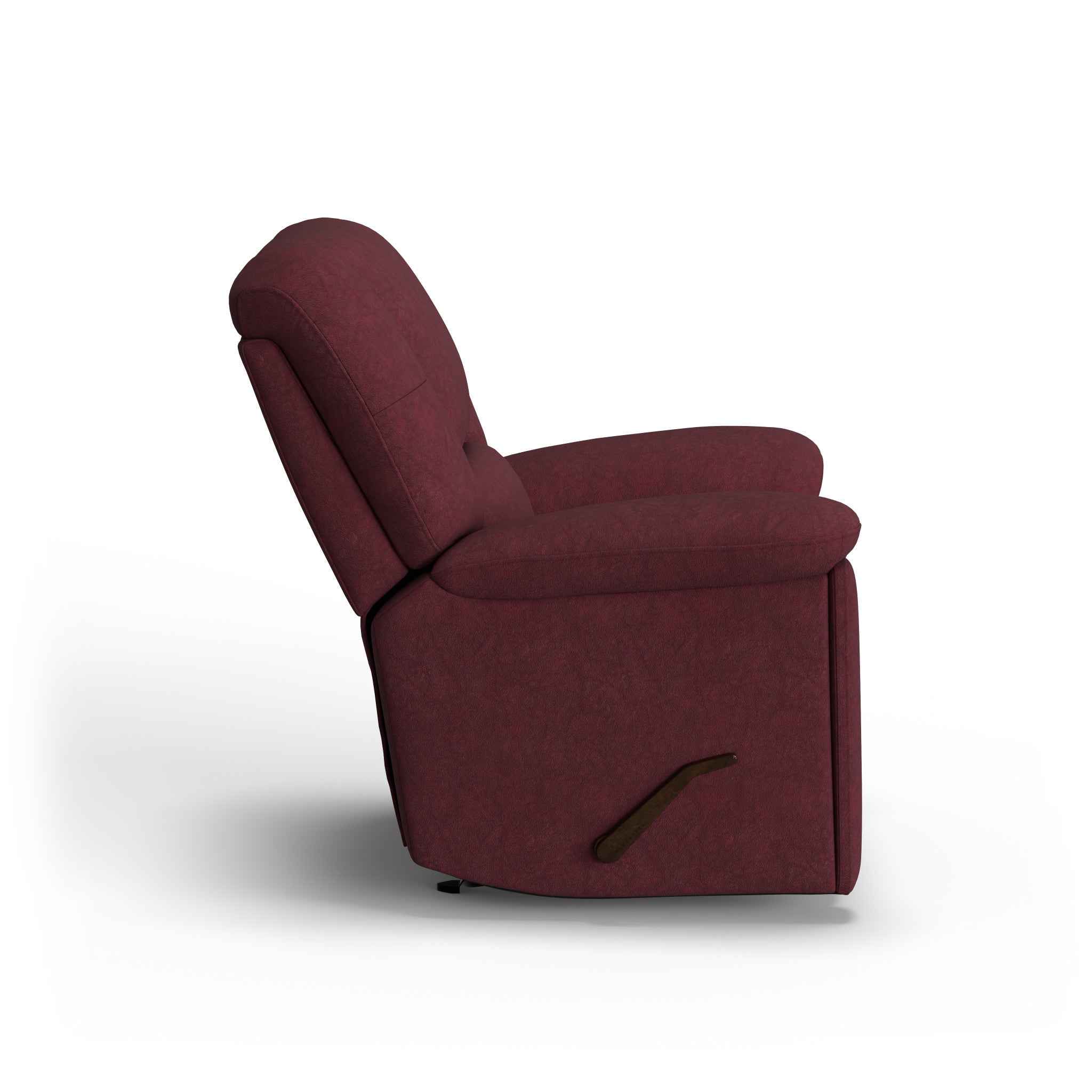 Plush Leather Gliding Recliner