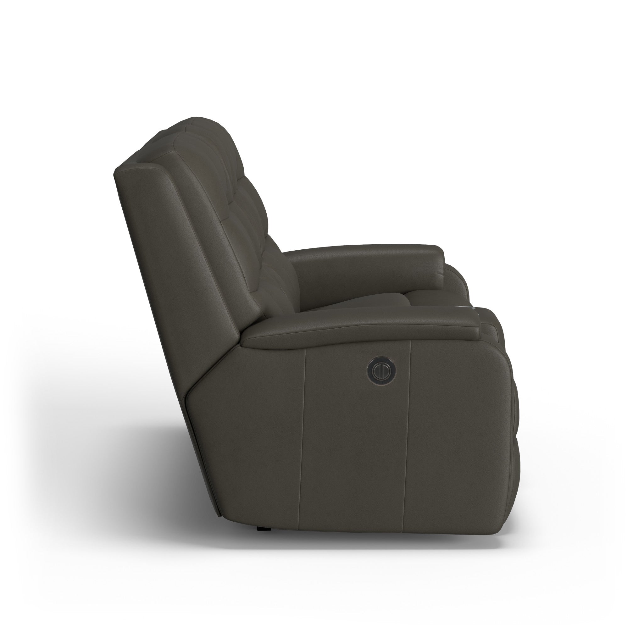 Arlo Leather Power Reclining Loveseat with Console