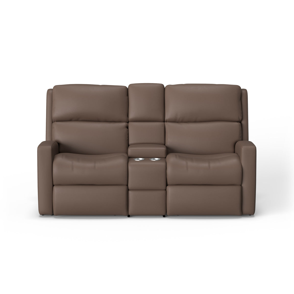 Catalina Leather Power Reclining Loveseat with Console