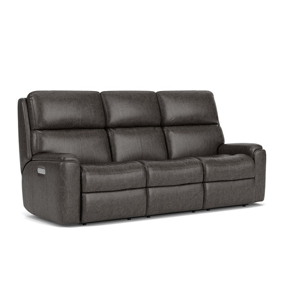 Rio Leather Power Reclining Sofa with Power Headrests