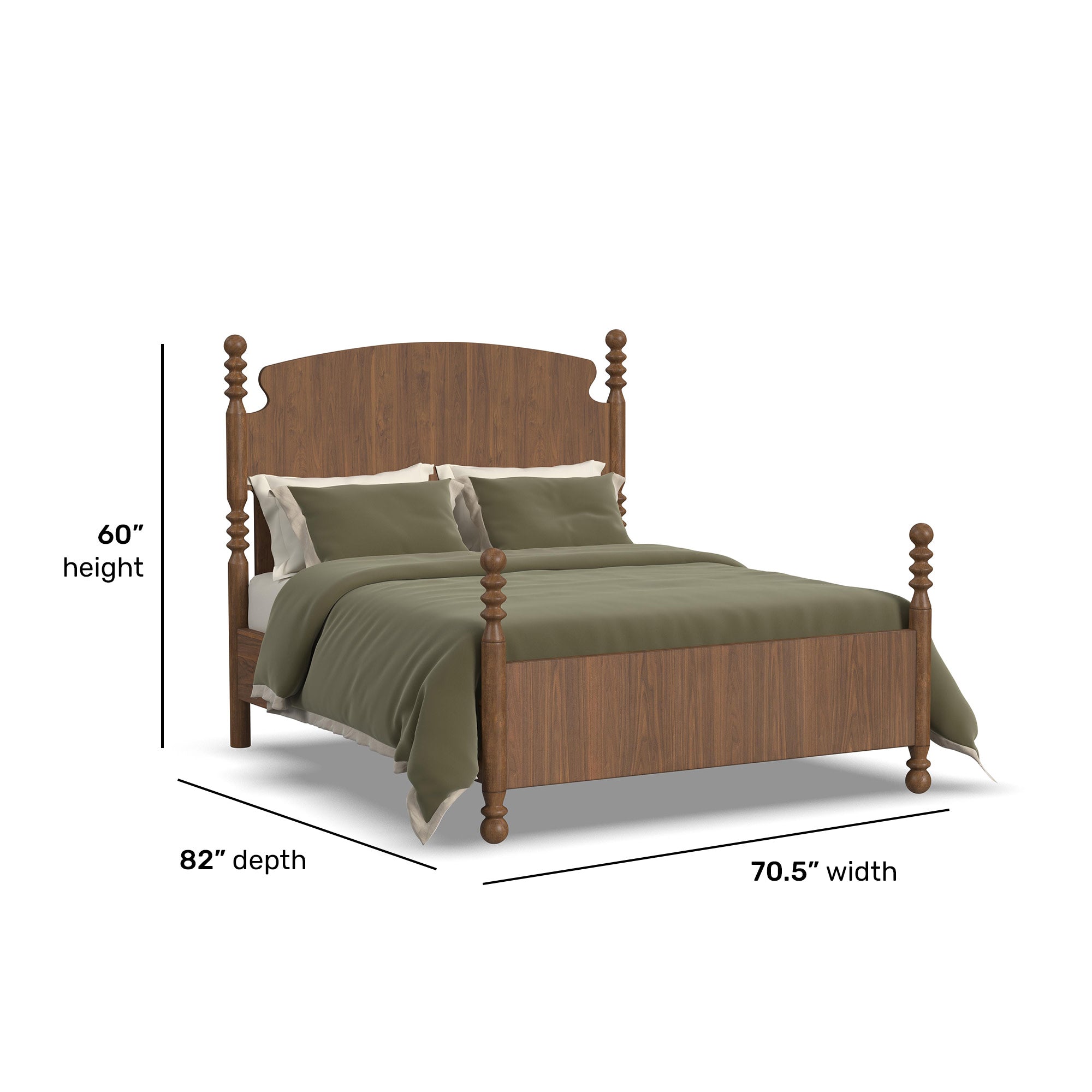 Azalea Queen Panel Bed