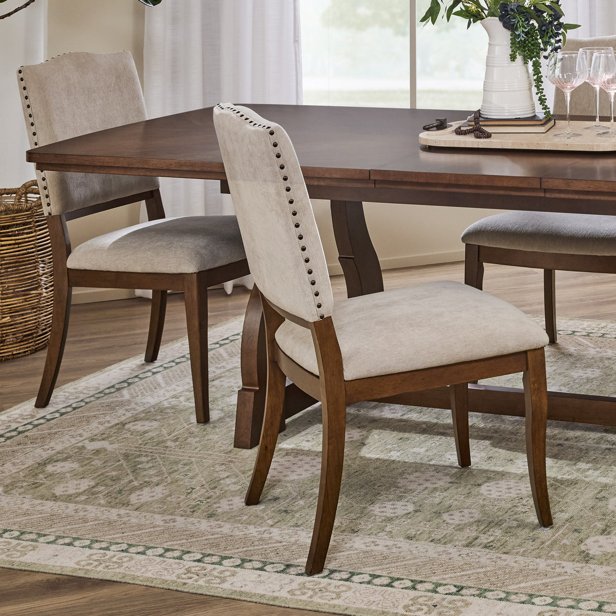Bellevue Pair of Upholstered Dining Chairs
