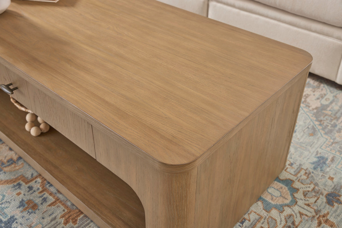 Normandy Brown Rectangular Coffee Table