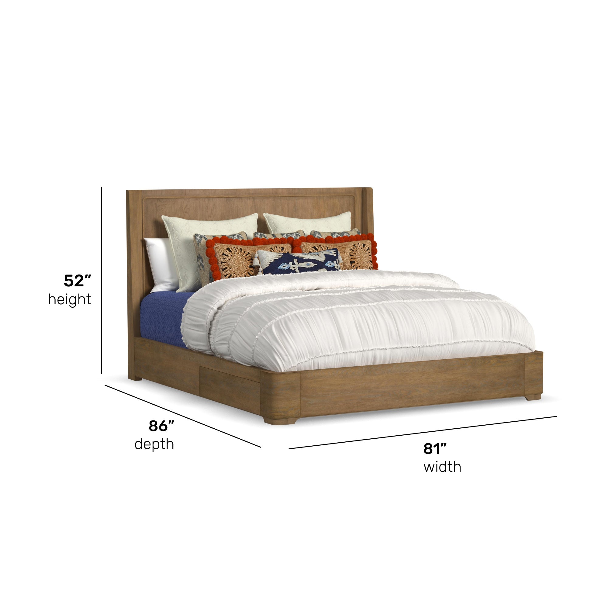 Normandy King Panel Storage Bed