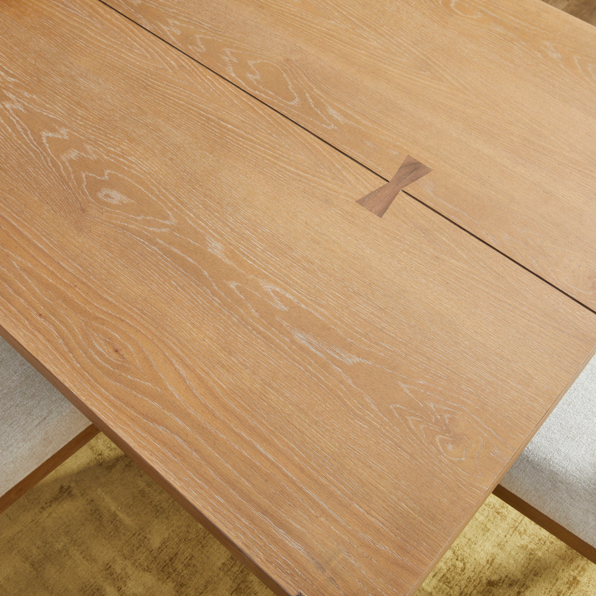Millwork Brown Rectangular Dining Table