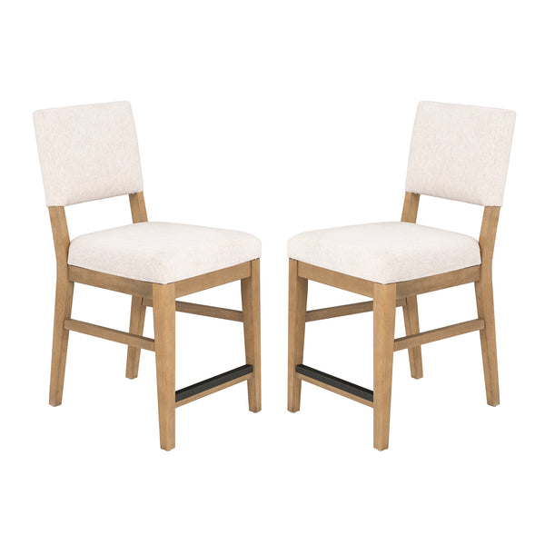 Millwork Off-White Pair of Counter Chairs