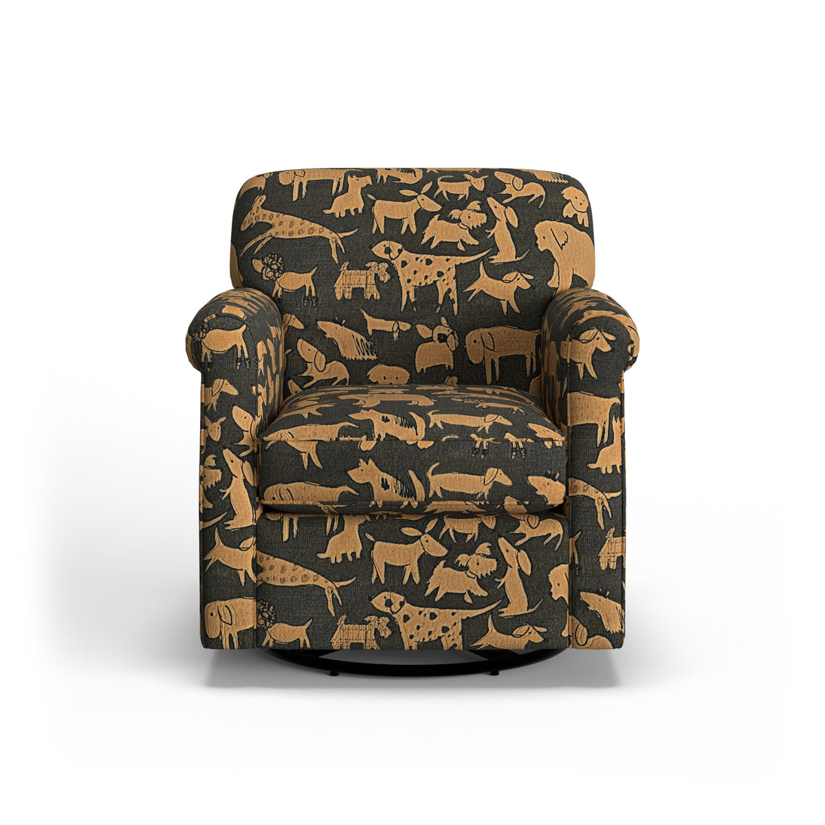 Mabel Fabric Swivel Chair