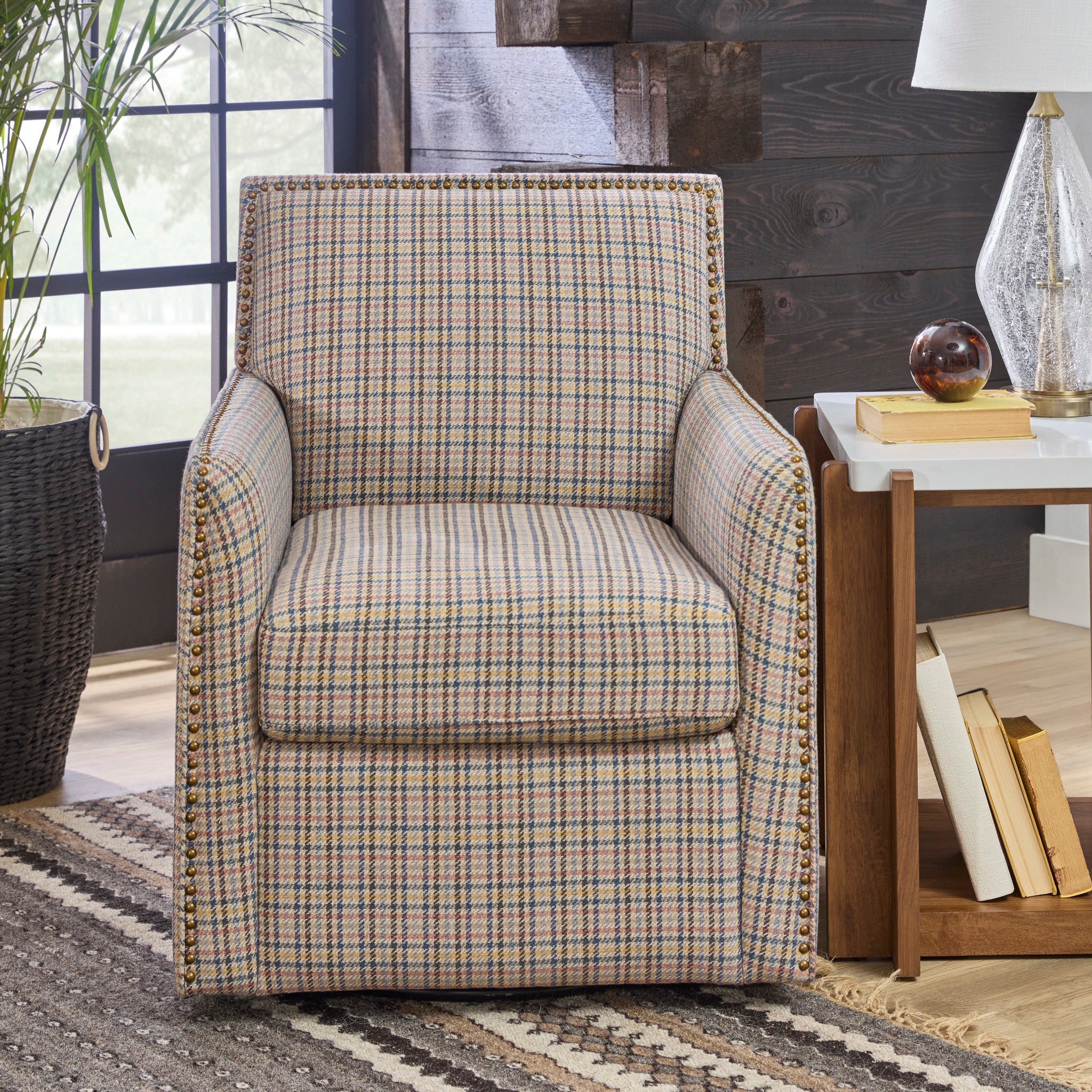Beckett Fabric Swivel Chair