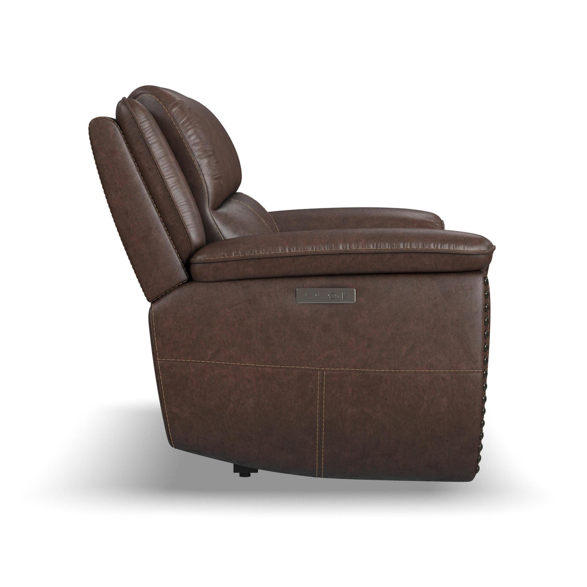 Beau Fabric Power Reclining Loveseat with Power Headrests
