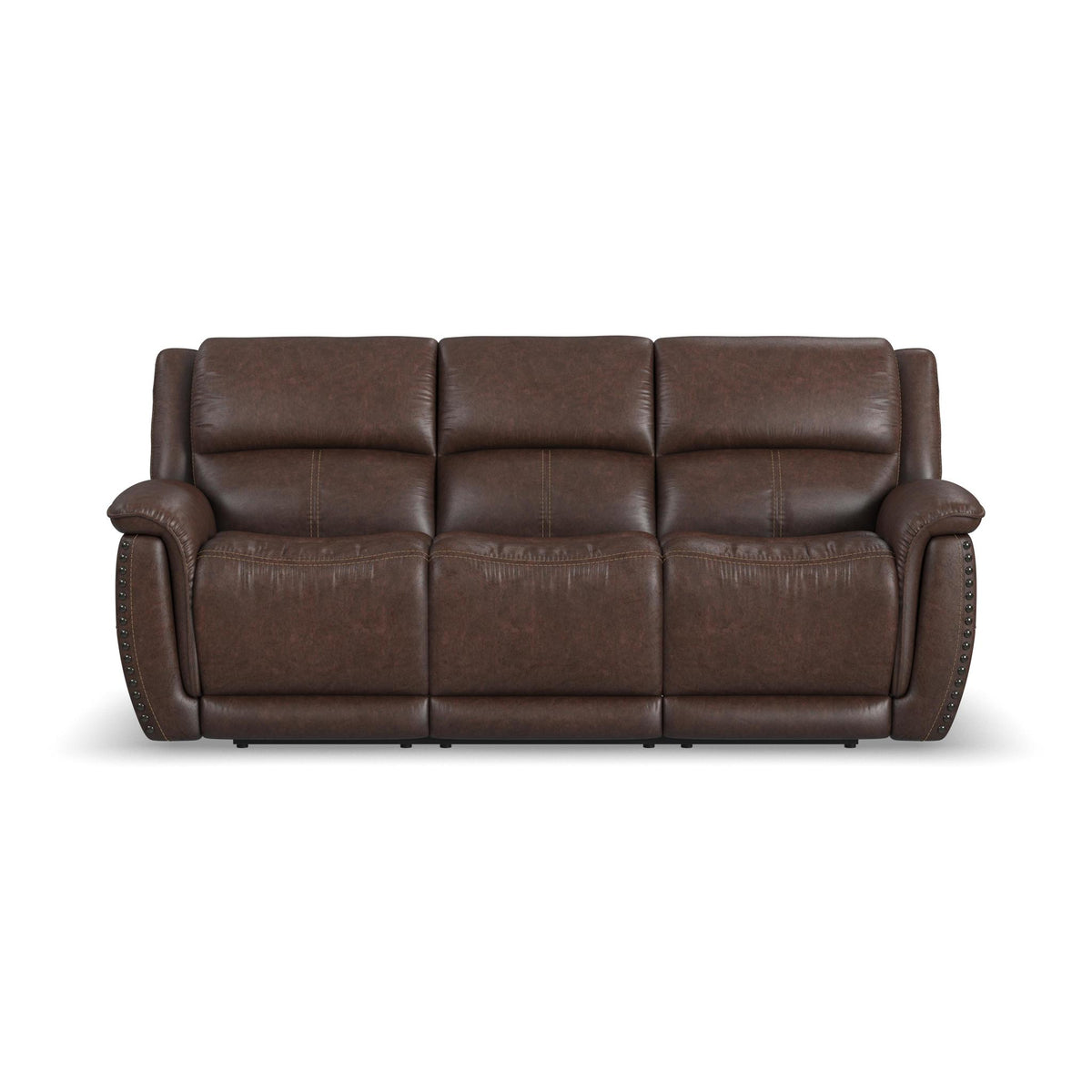 Beau Fabric Power Reclining Sofa with Power Headrests