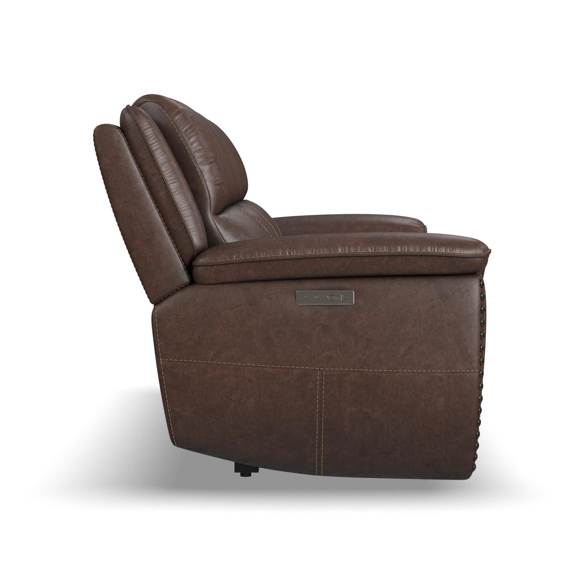 Beau Fabric Power Reclining Sofa with Power Headrests
