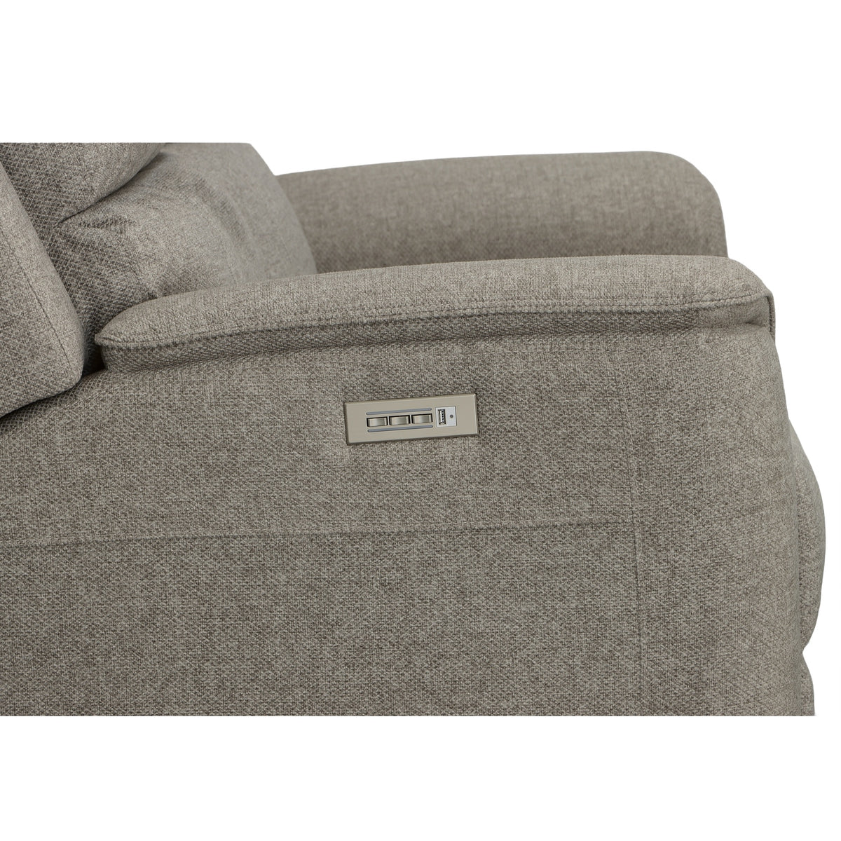 Henry Fabric Power Recliner with Power Headrest & Lumbar