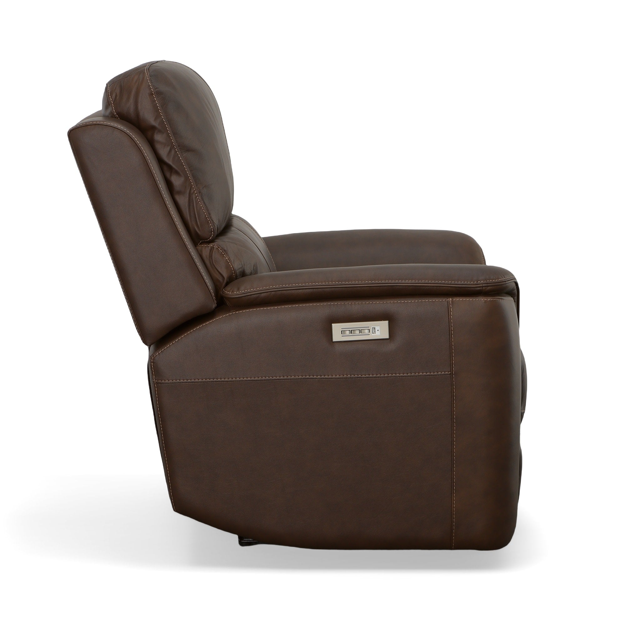 Henry Leather Power Recliner with Power Headrest & Lumbar