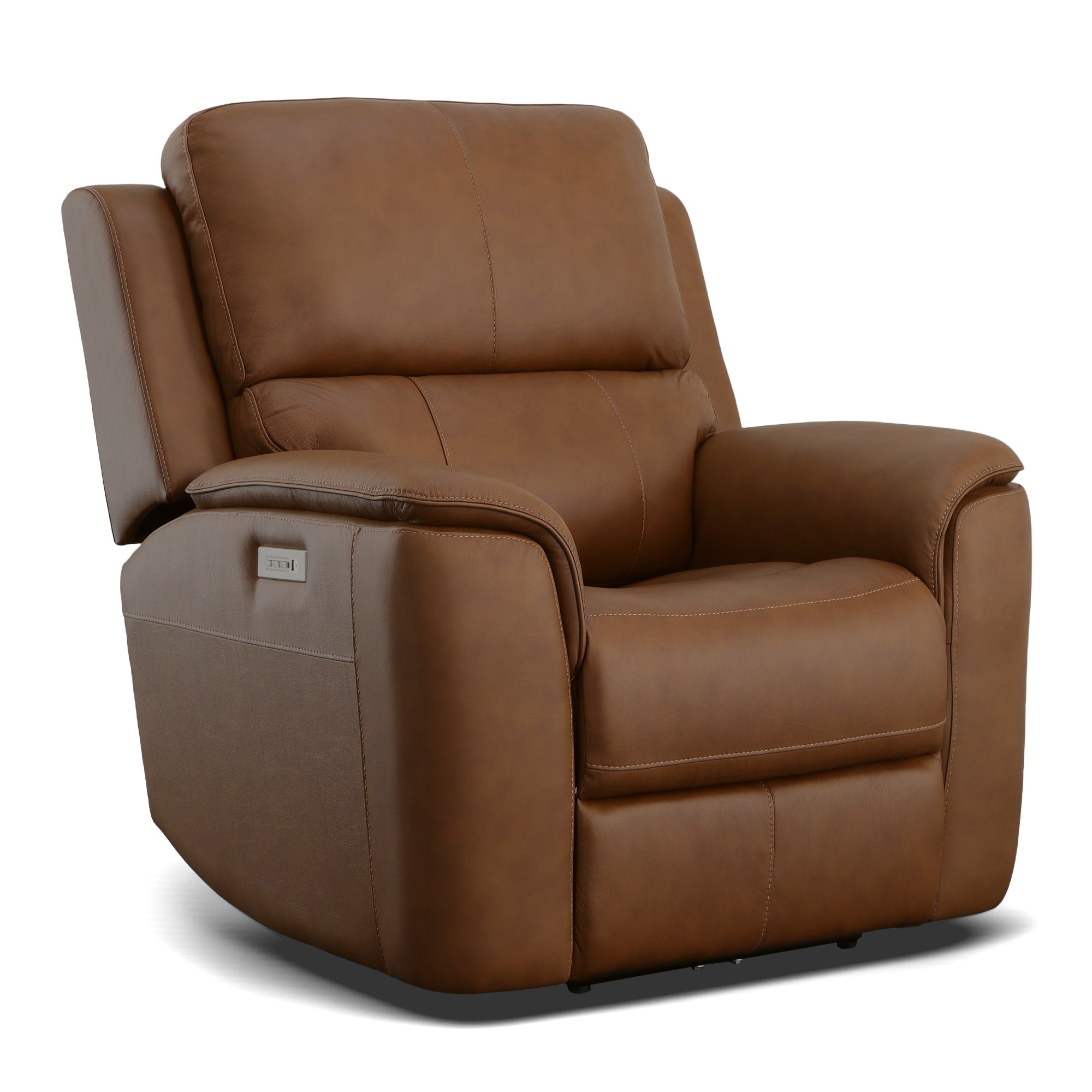 Henry Leather Power Recliner with Power Headrest & Lumbar