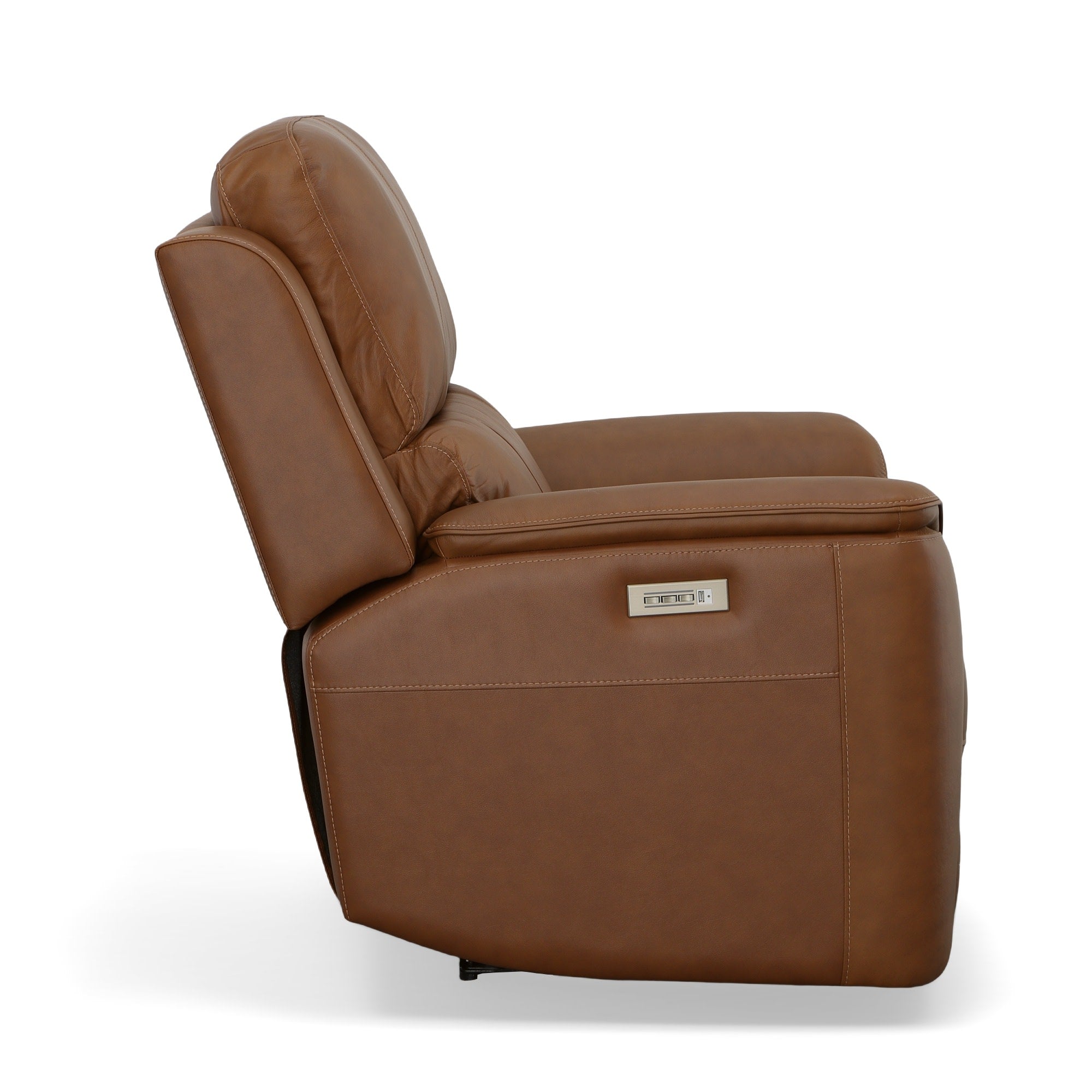 Henry Leather Power Recliner with Power Headrest & Lumbar
