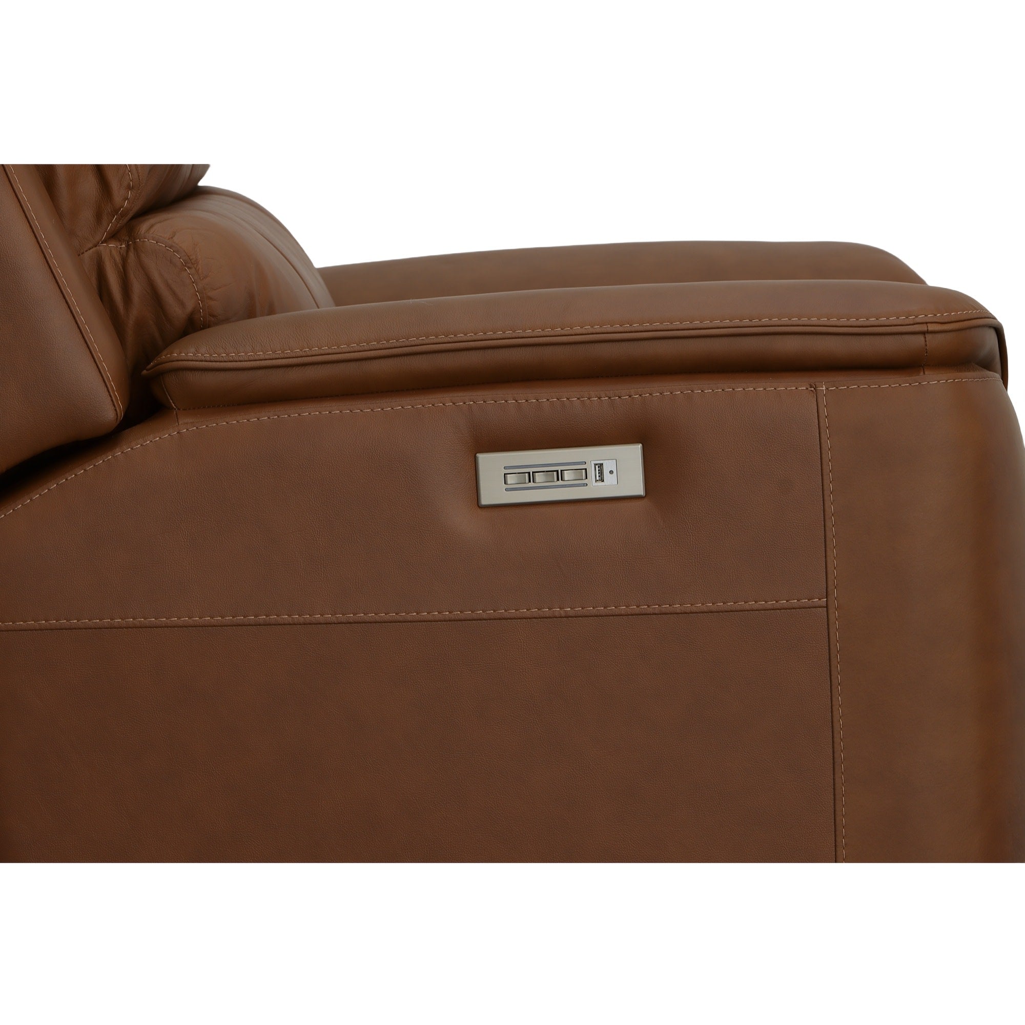 Henry Leather Power Recliner with Power Headrest & Lumbar