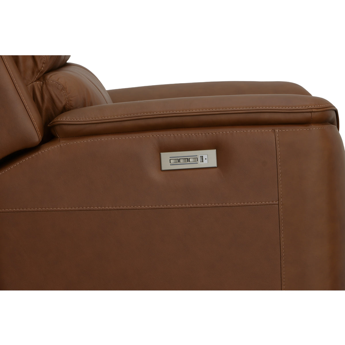 Henry Leather Power Recliner with Power Headrest & Lumbar