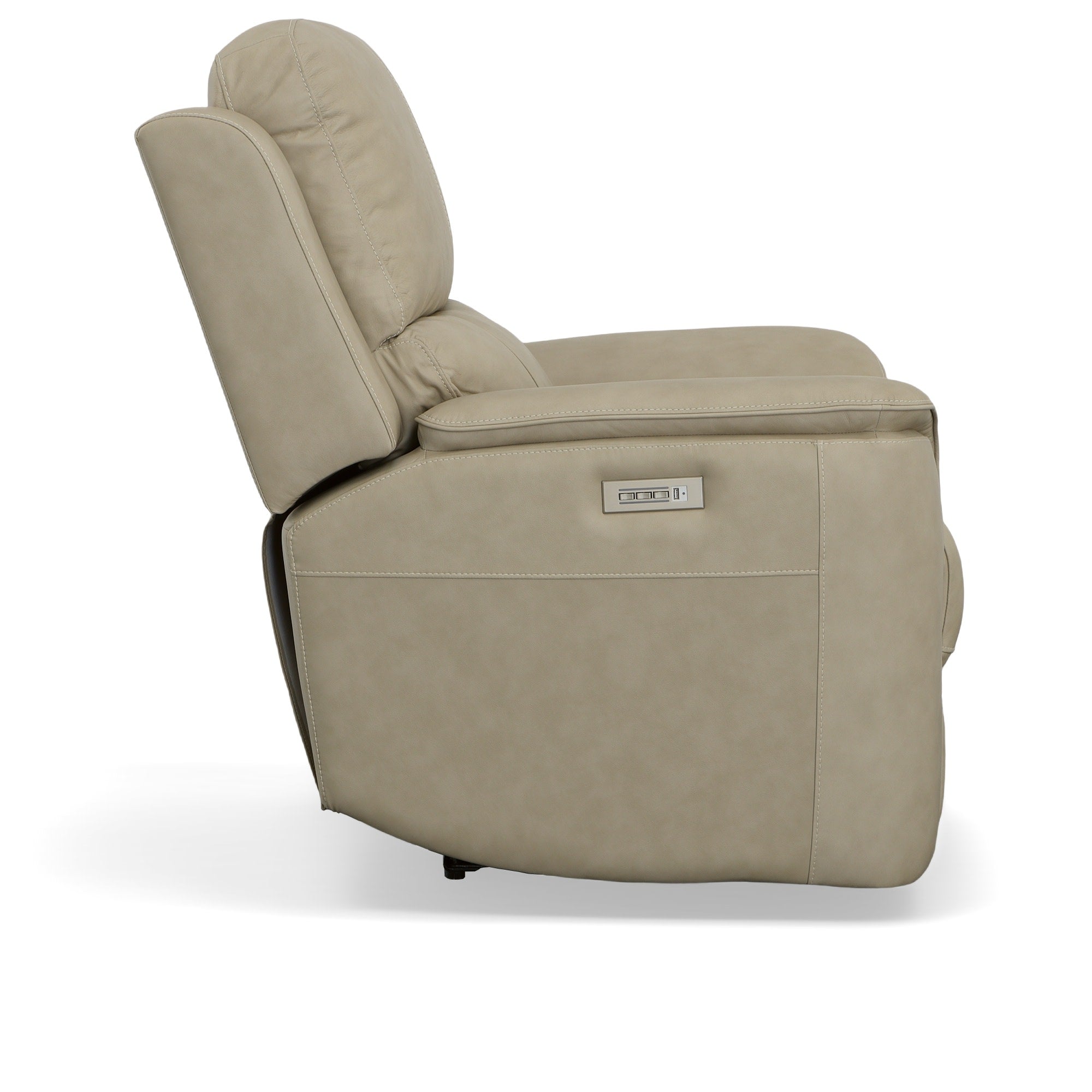 Henry Leather Power Recliner with Power Headrest & Lumbar