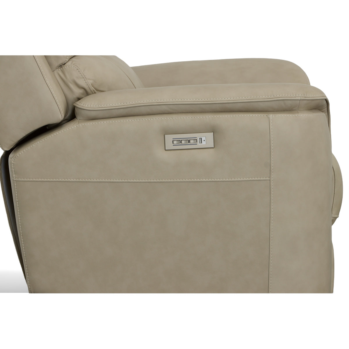 Henry Leather Power Recliner with Power Headrest & Lumbar