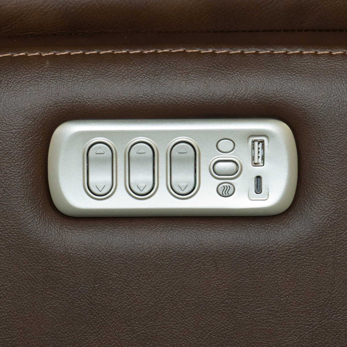 Henry Leather Power Swivel Gliding Recliner with Power Headrest, Lumbar, Heat & Massage