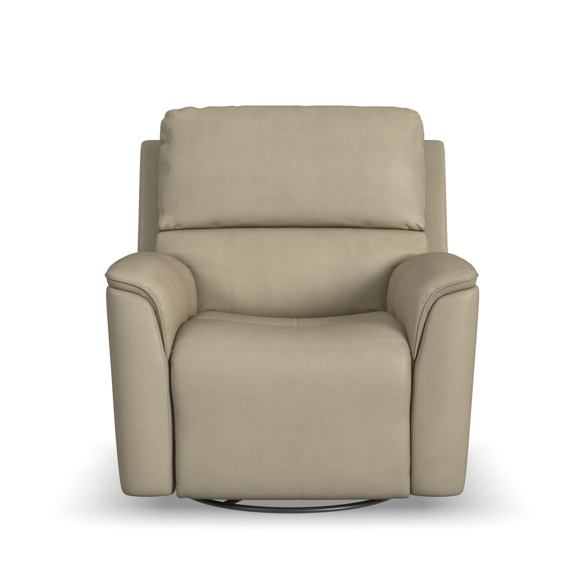 Henry Leather Power Swivel Gliding Recliner with Power Headrest, Lumbar, Heat & Massage