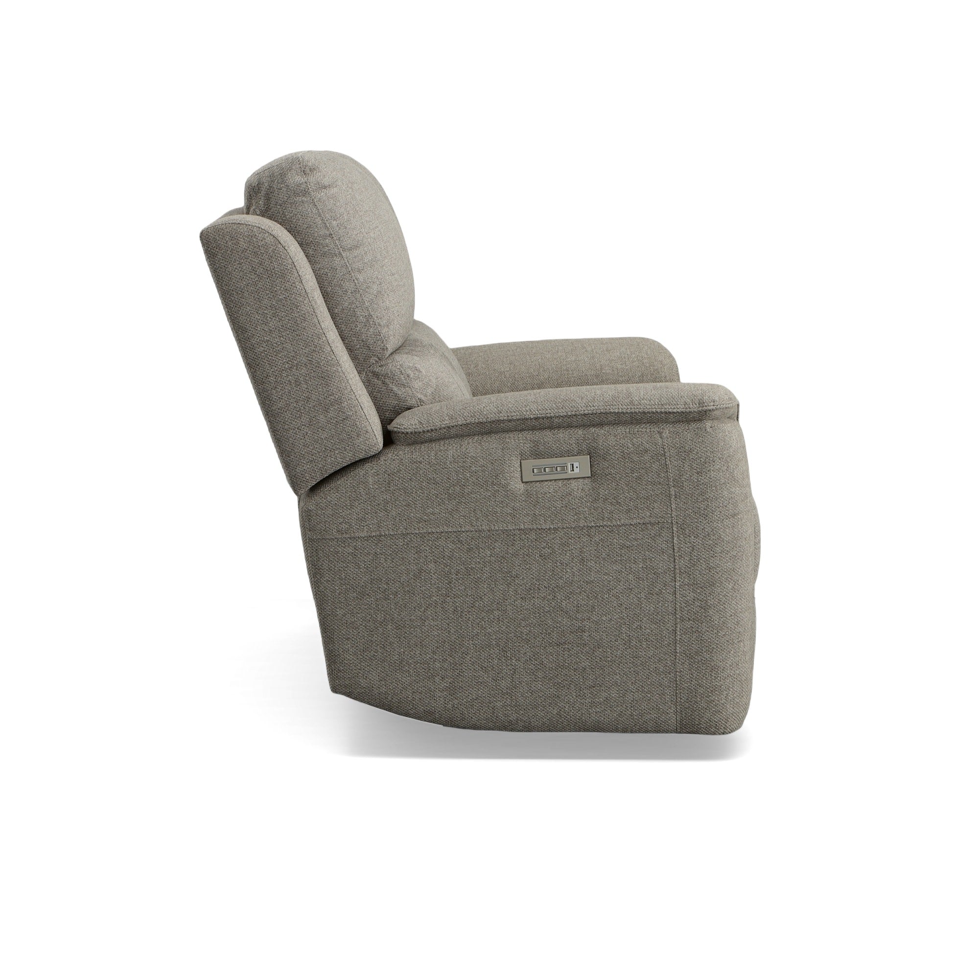 Henry Fabric Power Reclining Loveseat with Power Headrests & Lumbar