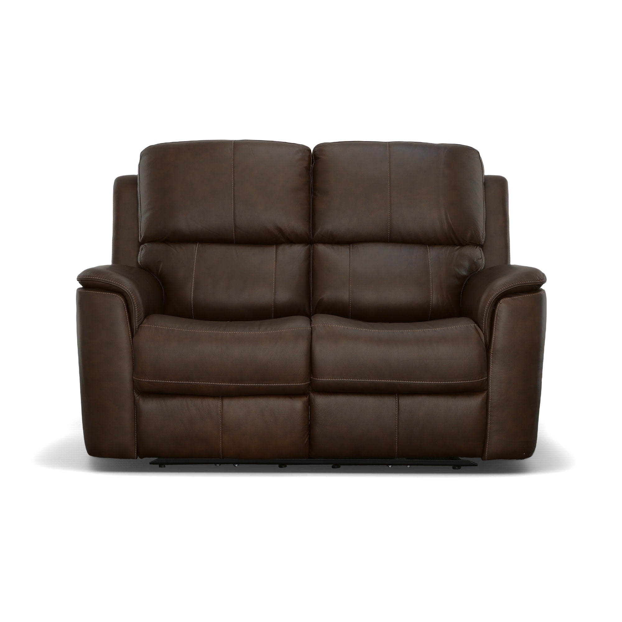 Henry Leather Power Reclining Loveseat with Power Headrests & Lumbar
