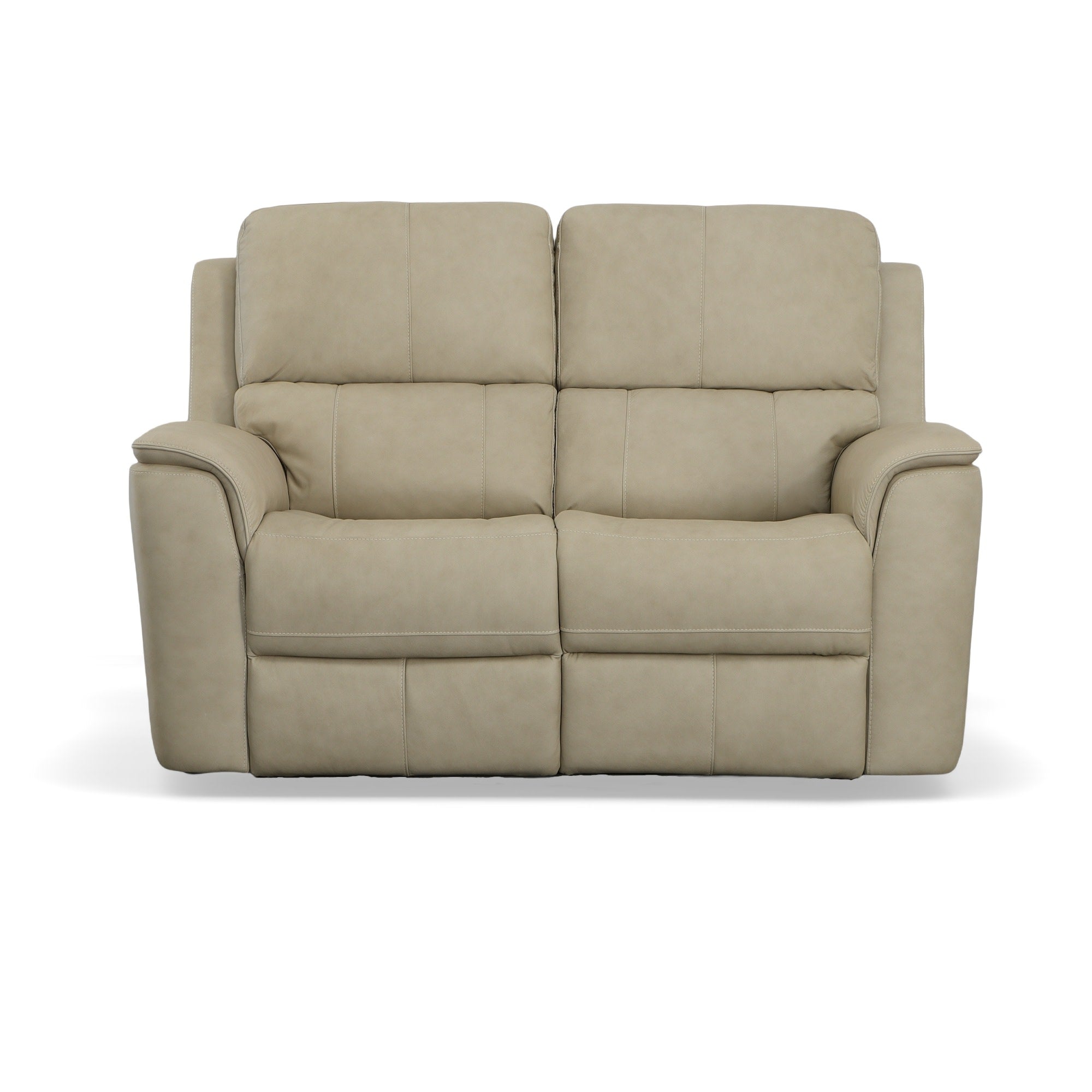 Henry Leather Power Reclining Loveseat with Power Headrests & Lumbar