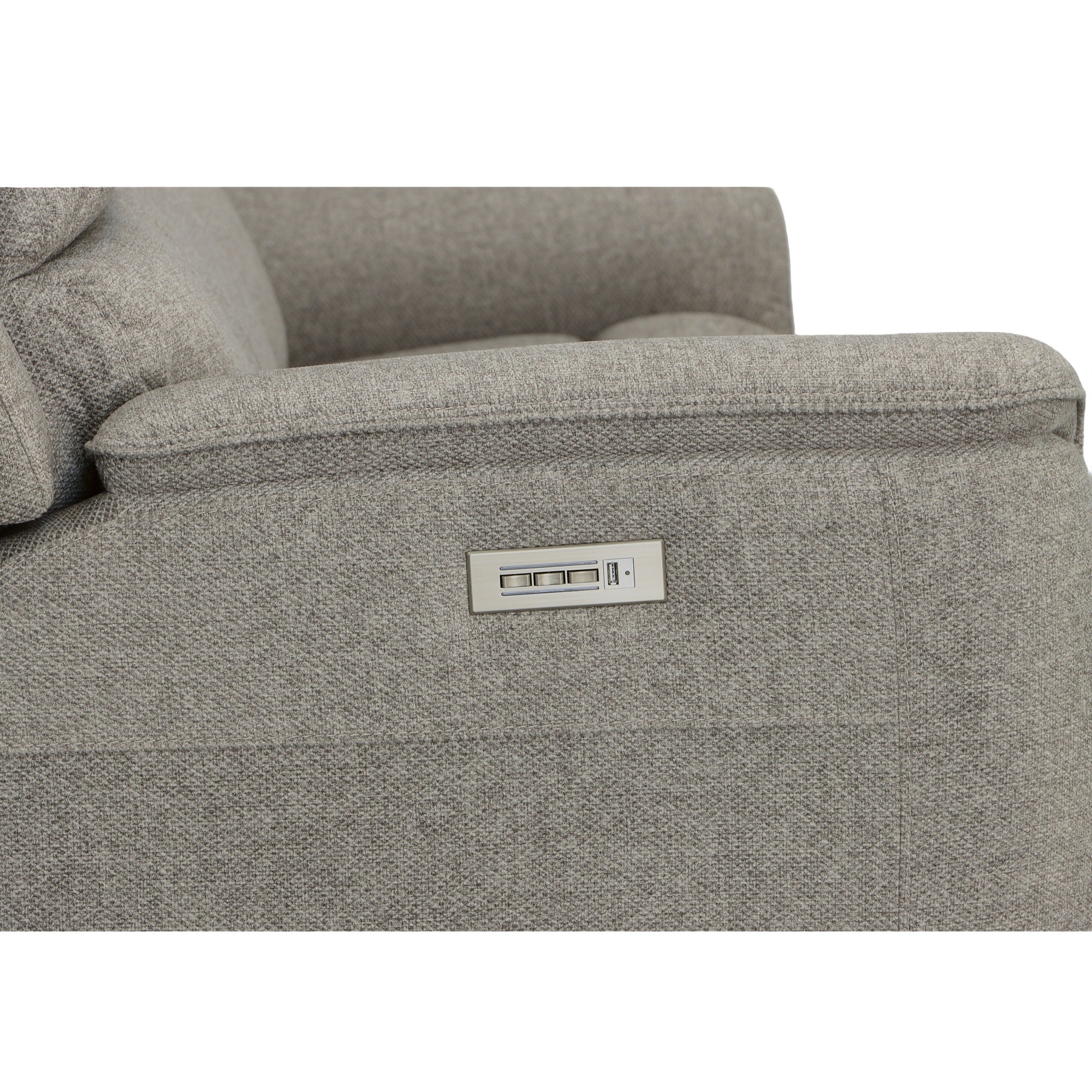 Henry Fabric Power Reclining Sofa with Power Headrests & Lumbar