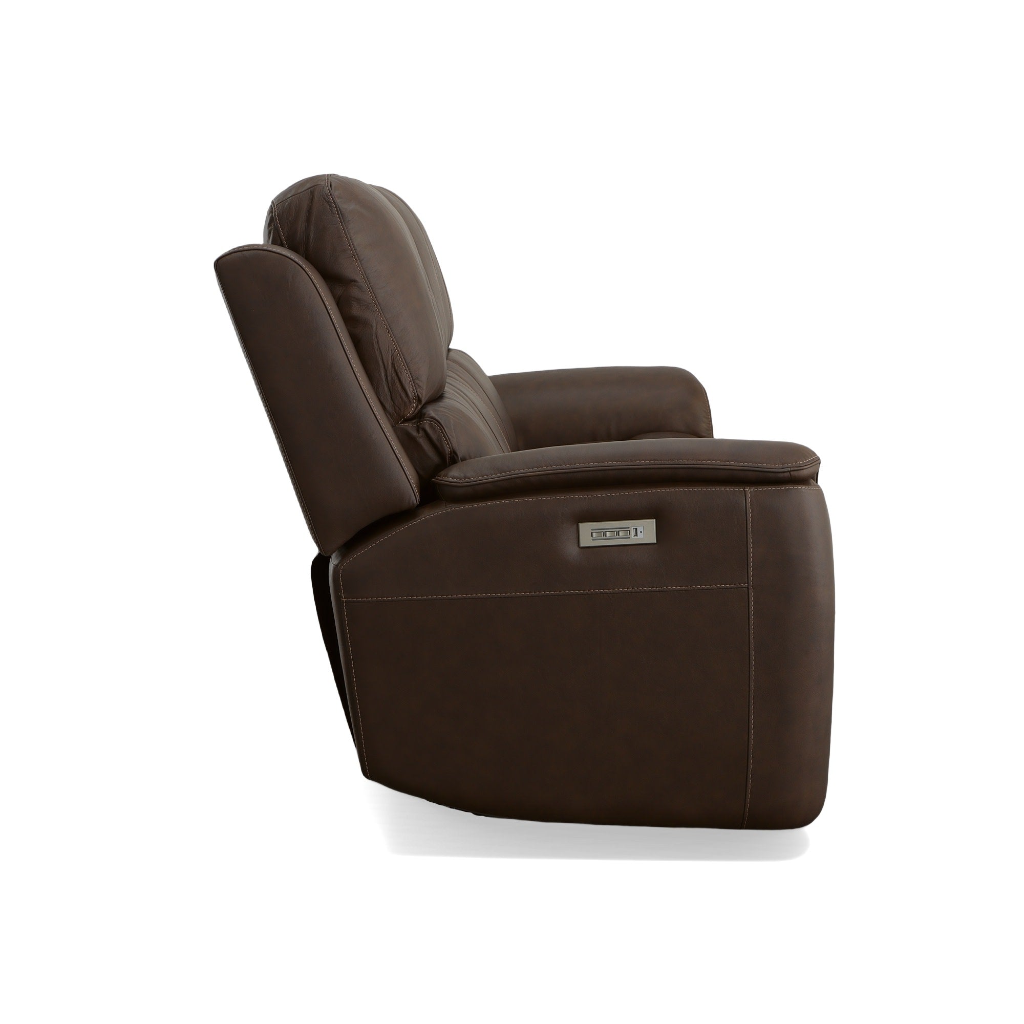 Henry Leather Power Reclining Sofa with Power Headrests & Lumbar