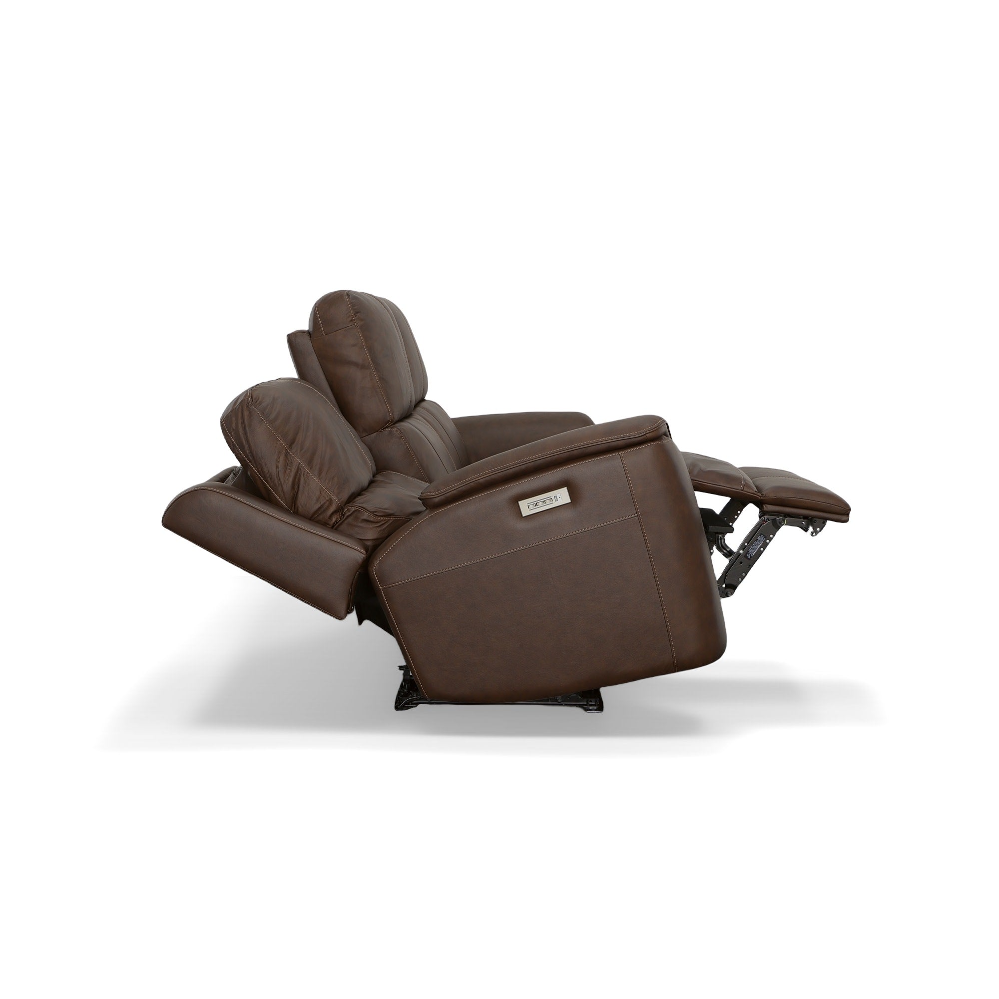 Henry Leather Power Reclining Sofa with Power Headrests & Lumbar