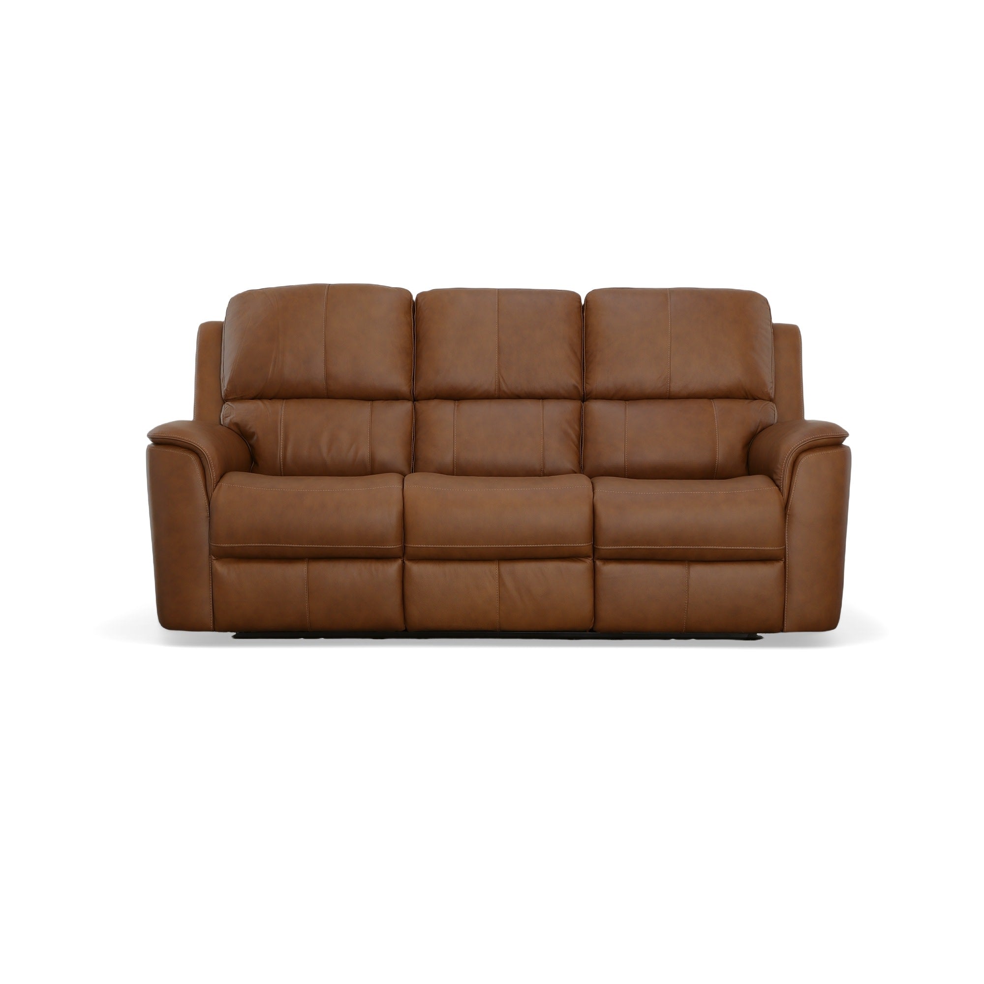 Henry Leather Power Reclining Sofa with Power Headrests & Lumbar