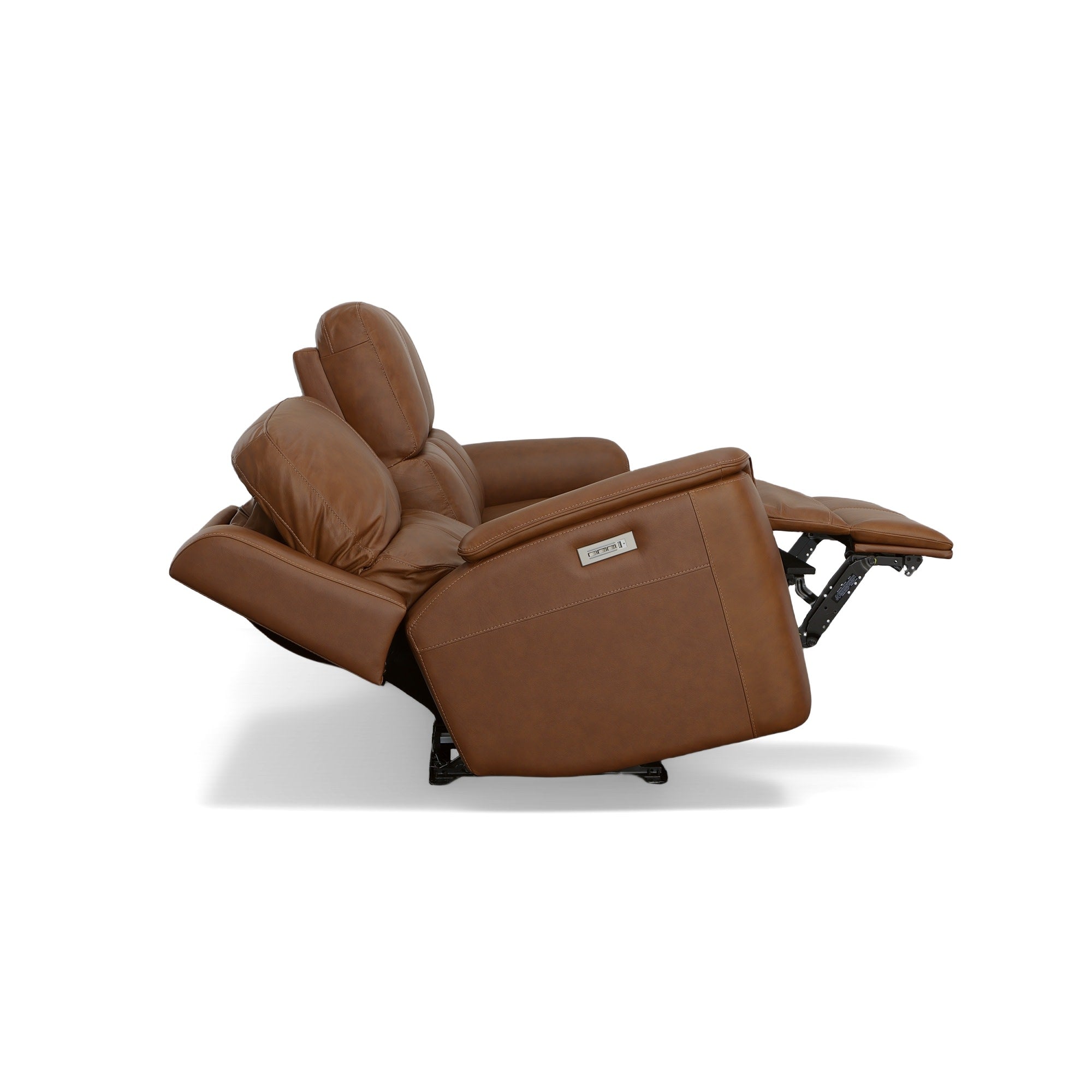 Henry Leather Power Reclining Sofa with Power Headrests & Lumbar