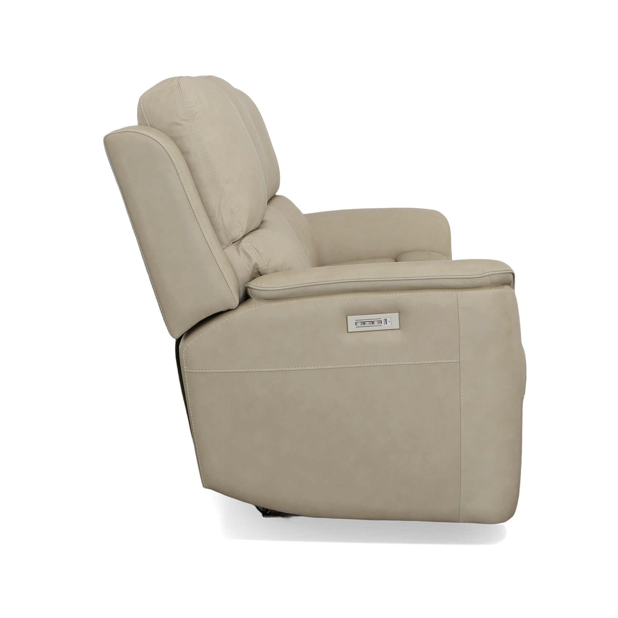 Henry Leather Power Reclining Sofa with Power Headrests & Lumbar