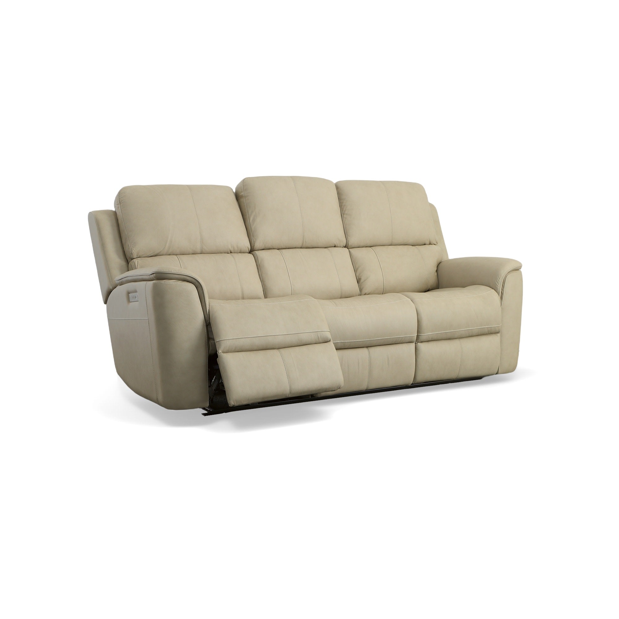 Henry Leather Power Reclining Sofa with Power Headrests & Lumbar