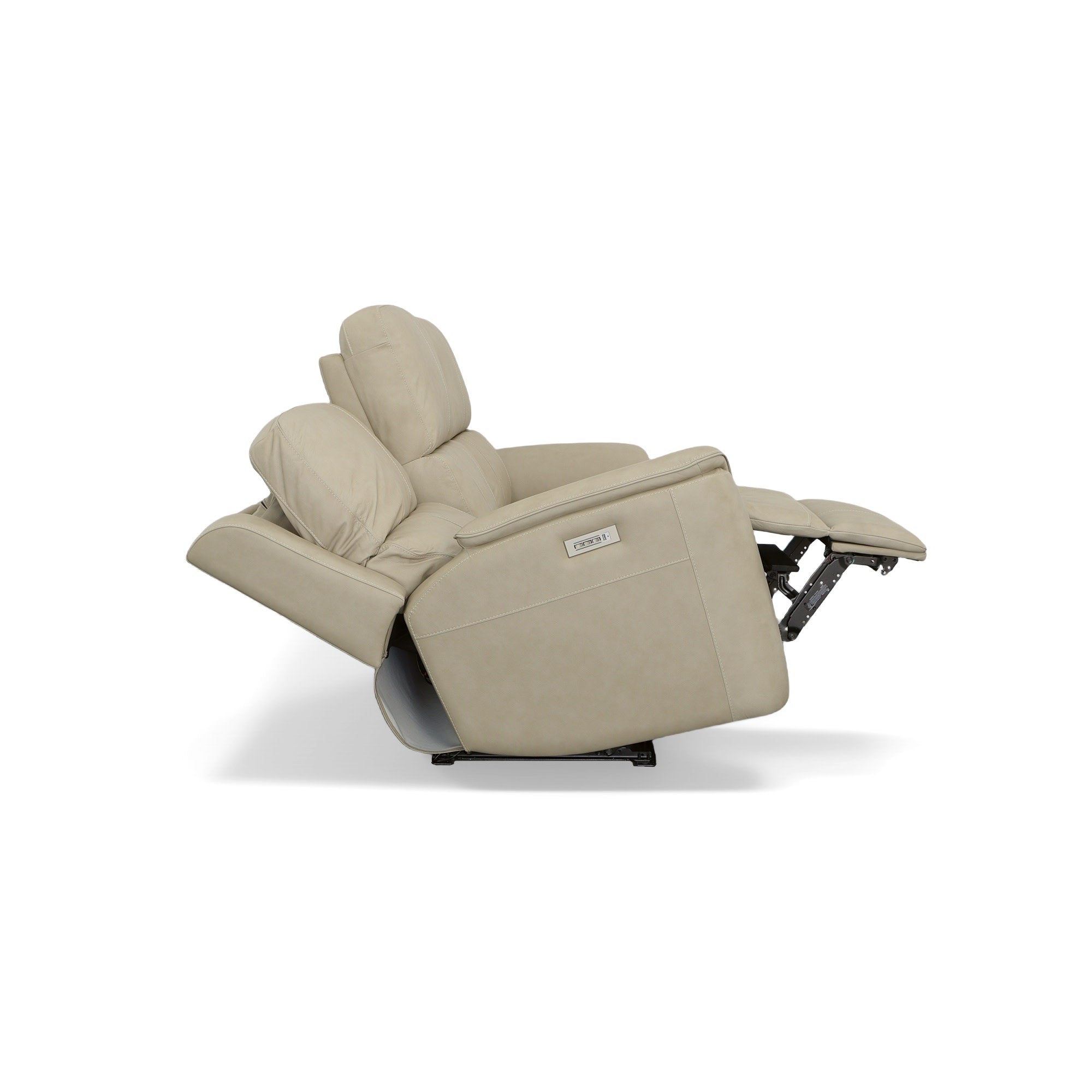 Henry Leather Power Reclining Sofa with Power Headrests & Lumbar