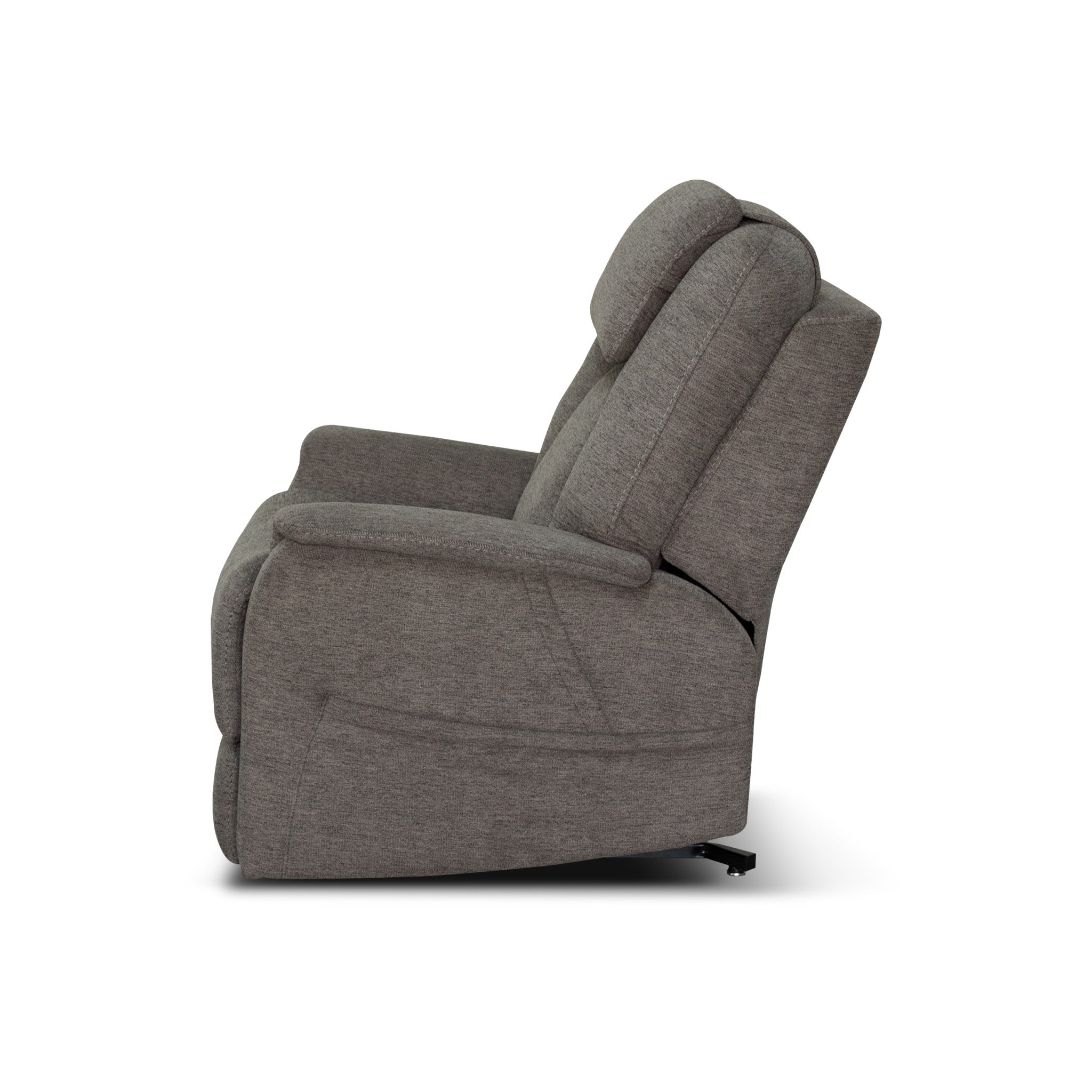 Zecliner Model 3+ Petite Umber Fabric Power Sleep Chair with Power Headrest, Lumbar, Heat & Massage