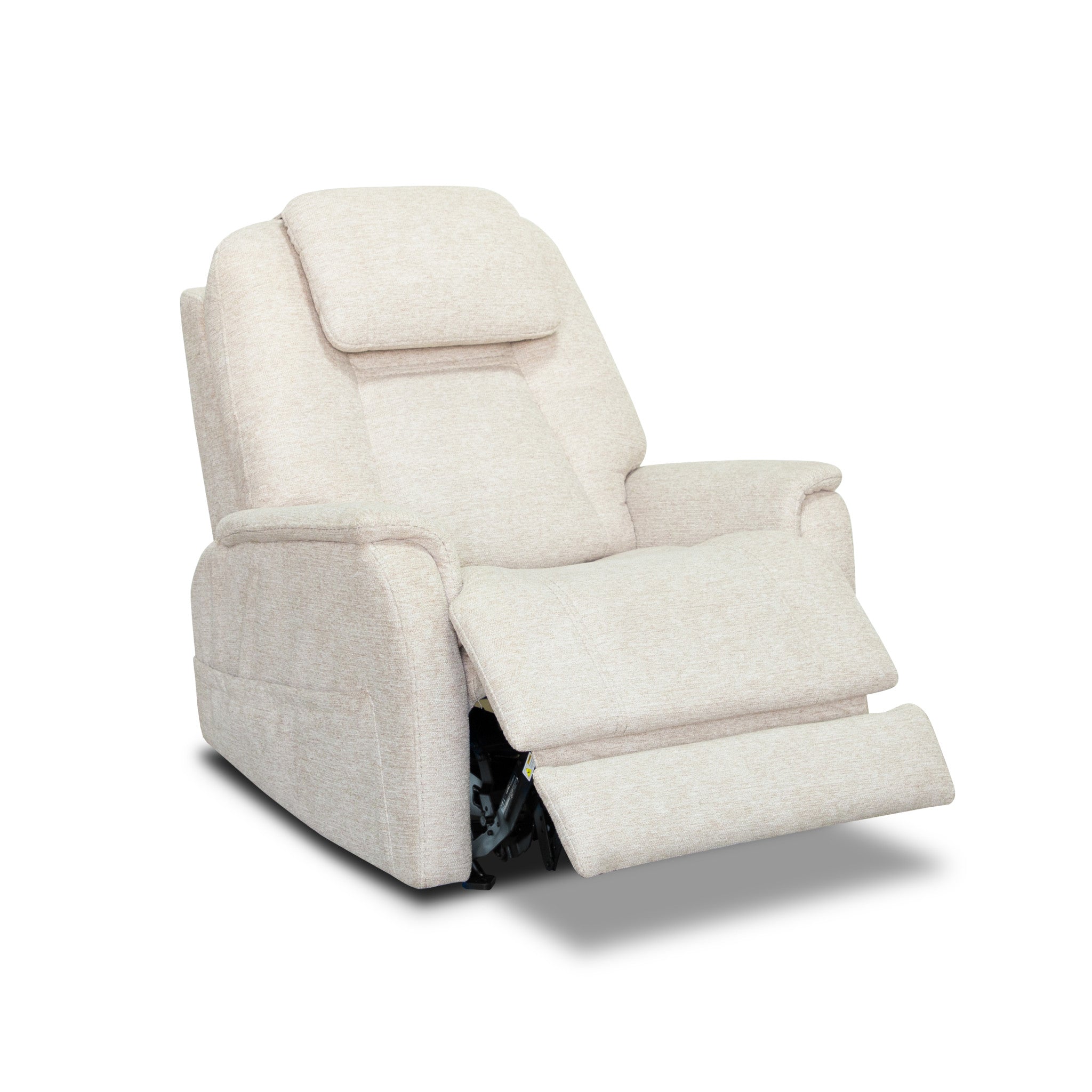 Zecliner Model 3+ Petite Fabric Power Sleep Chair with Power Headrest, Lumbar, Heat & Massage
