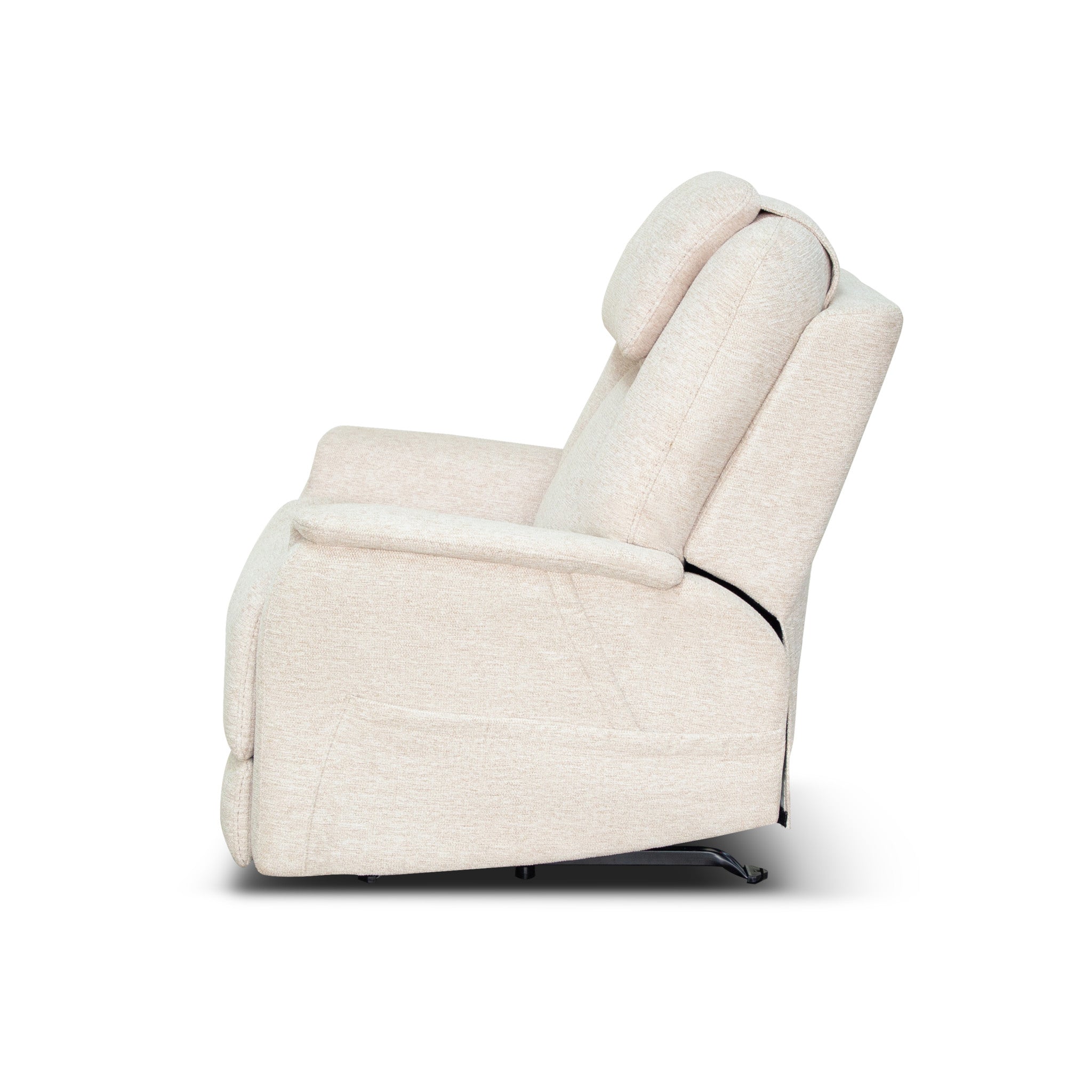 Zecliner Model 3+ Petite Ceramic Fabric Power Sleep Chair with Power Headrest, Lumbar, Heat & Massage