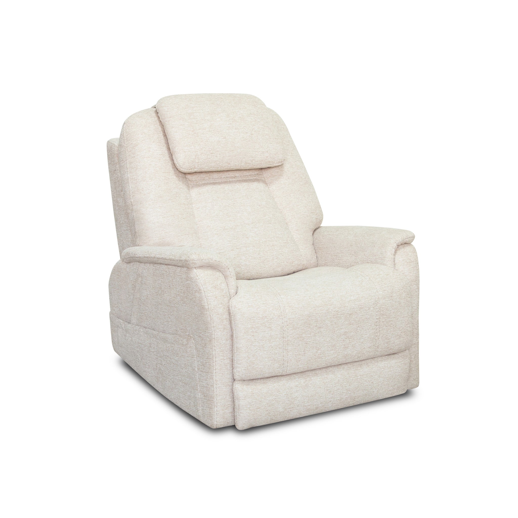 Zecliner Model 3+ Petite Fabric Power Sleep Chair with Power Headrest, Lumbar, Heat & Massage
