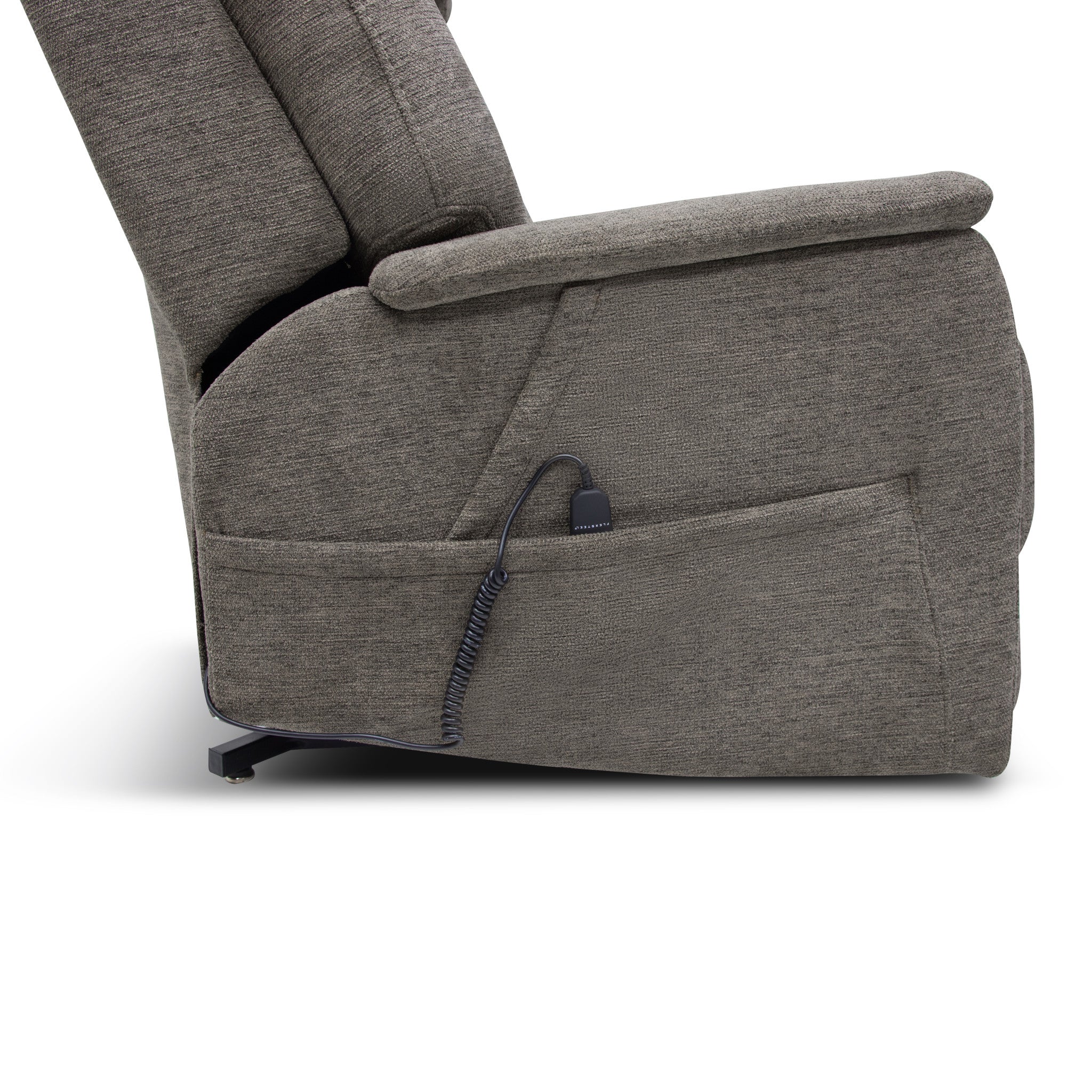 Zecliner Model 3+ Petite Fabric Power Lift Recliner with Power Headrest, Lumbar, Heat & Massage