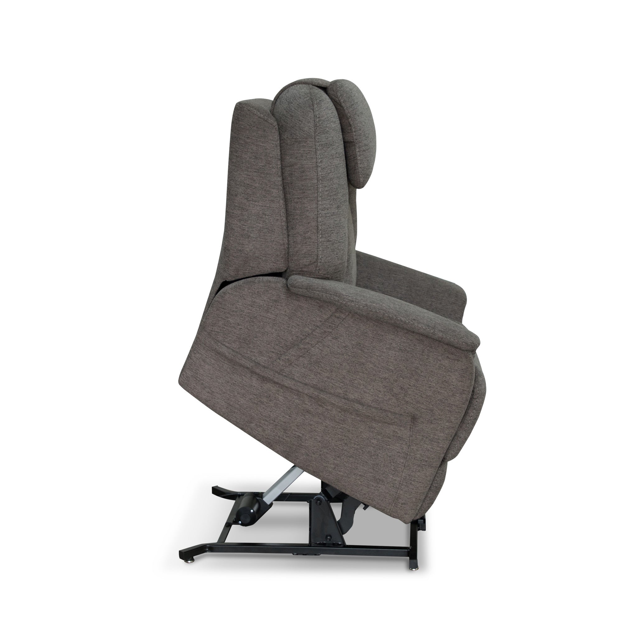 Zecliner Model 3+ Petite Fabric Power Lift Recliner with Power Headrest, Lumbar, Heat & Massage