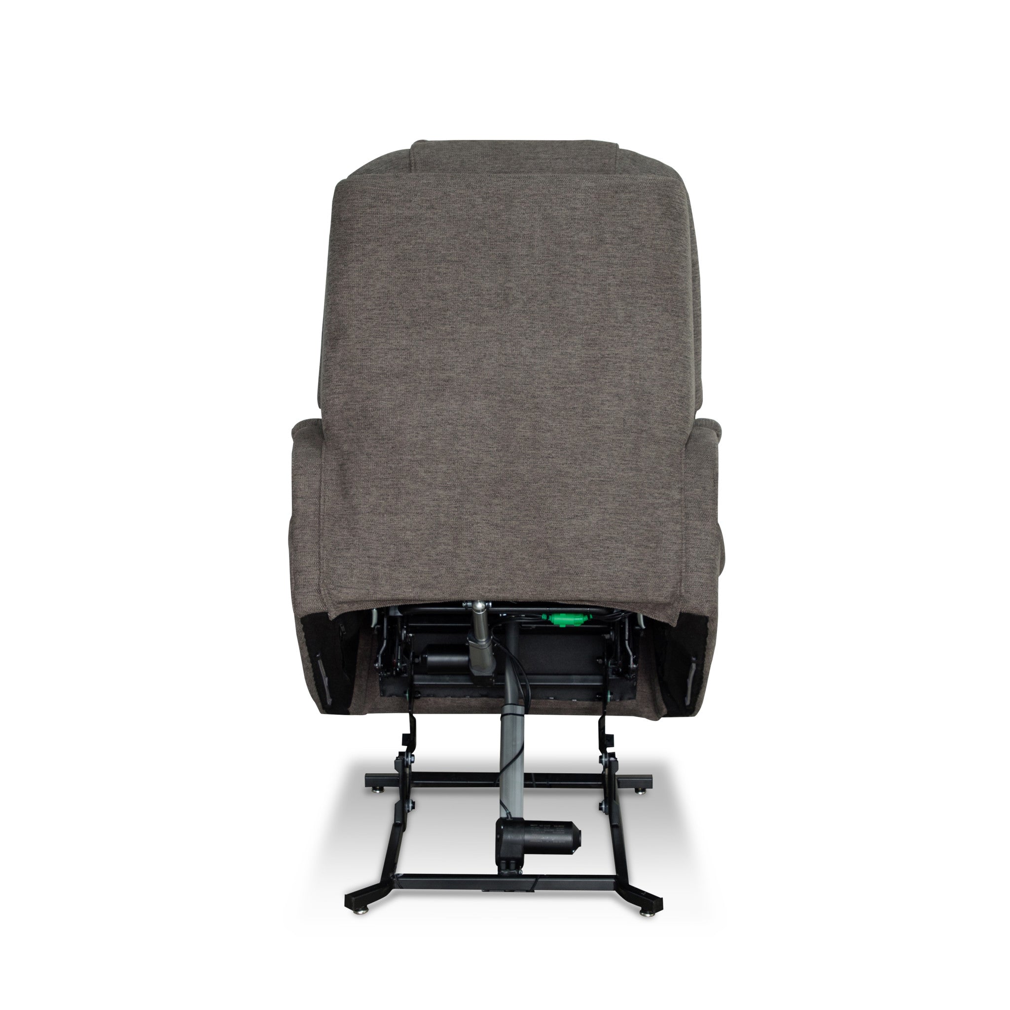Zecliner Model 3+ Petite Umber Fabric Power Lift Recliner with Power Headrest, Lumbar, Heat & Massage