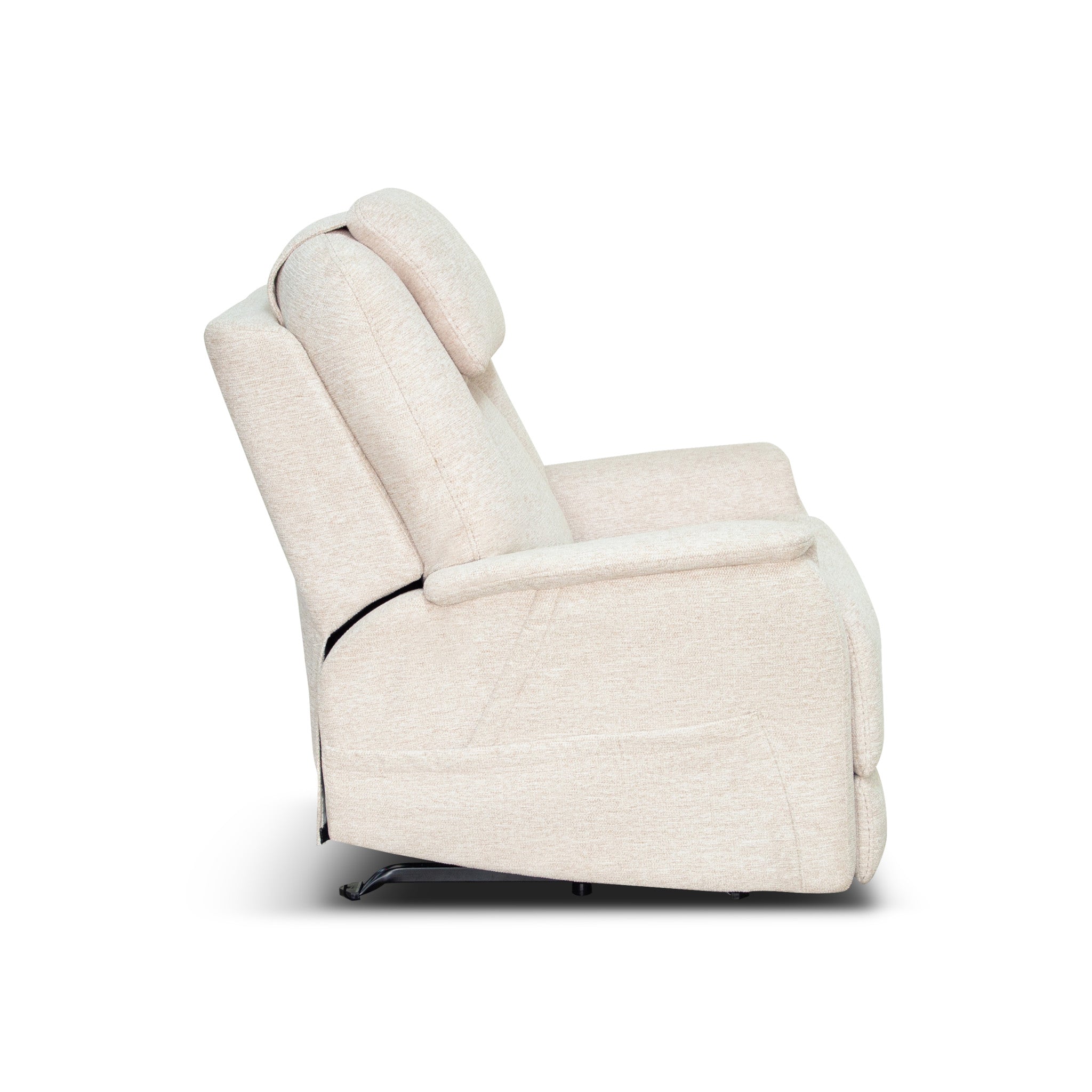 Zecliner Model 3+ Petite Ceramic Fabric Power Lift Recliner with Power Headrest, Lumbar, Heat & Massage